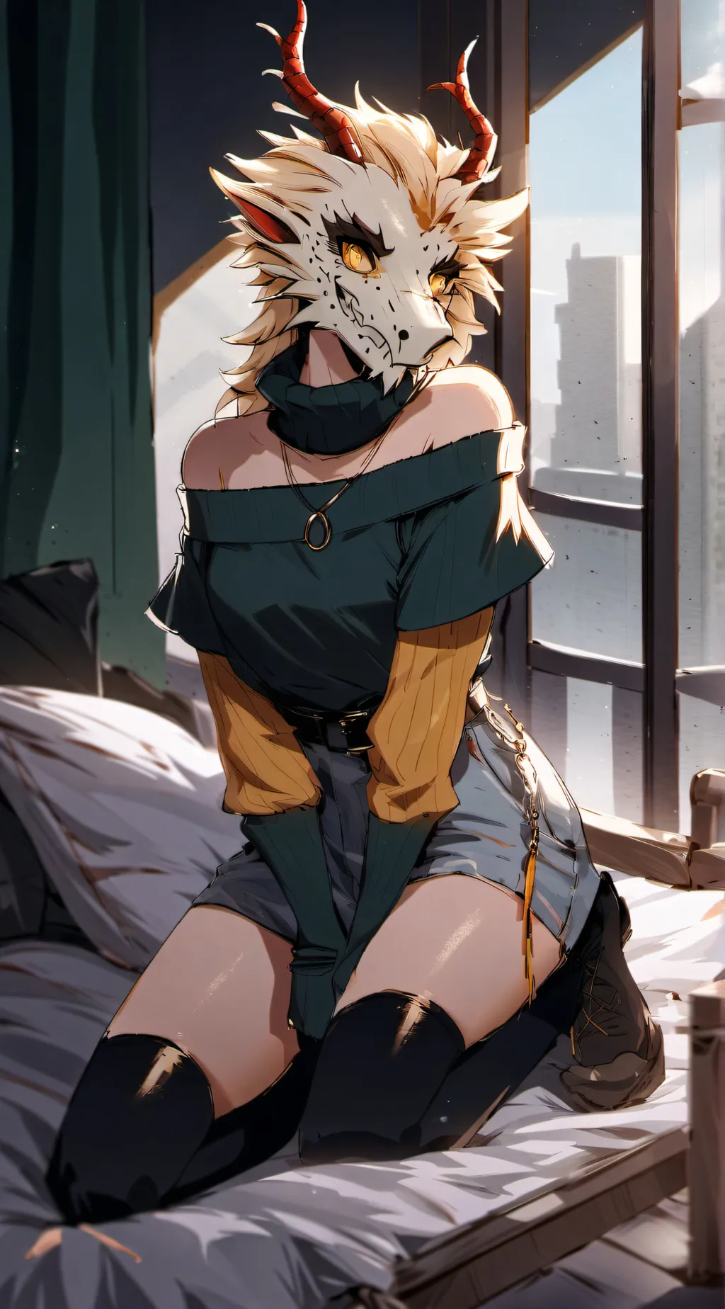 ai character: Dusky background