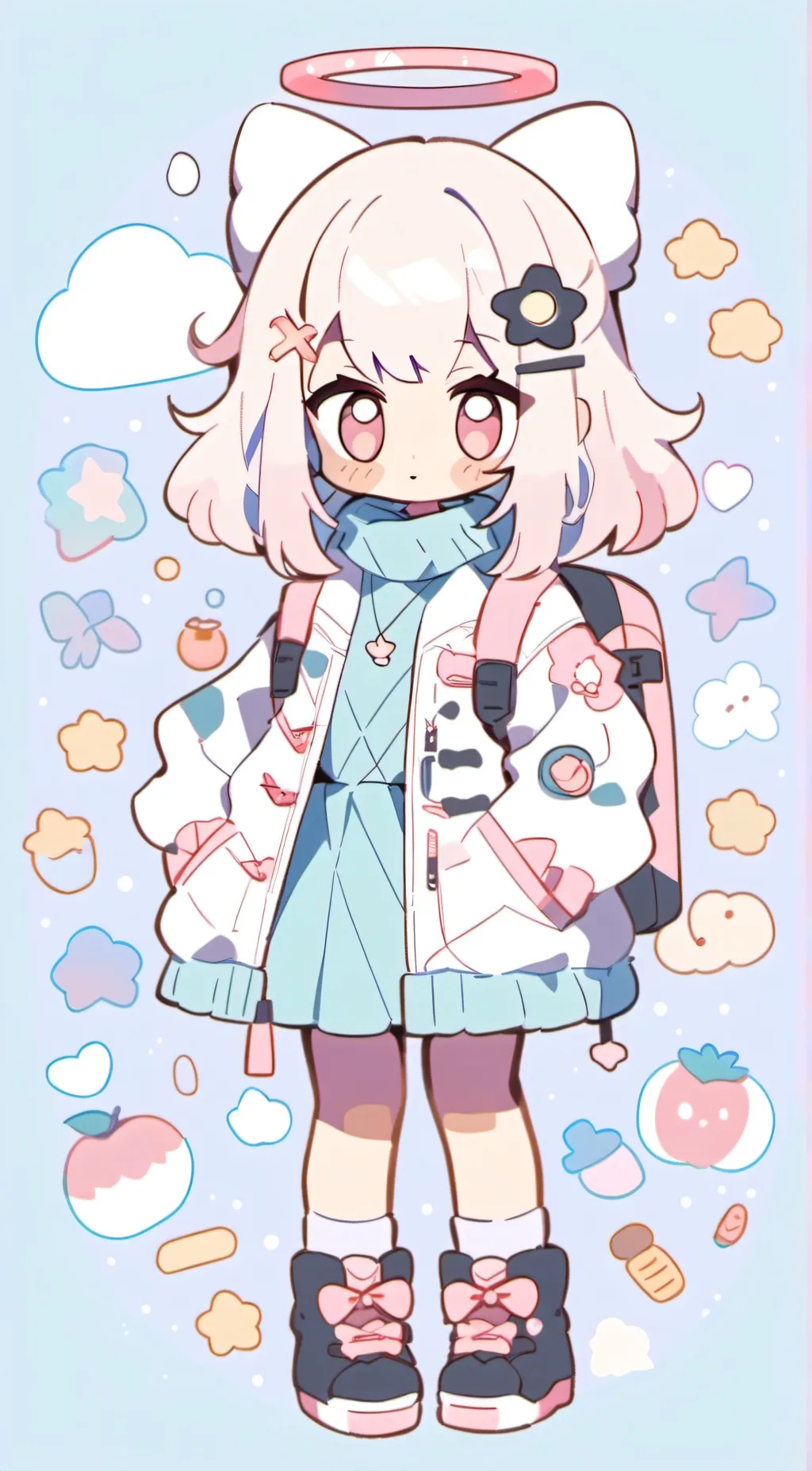 ai character: Uwu cat background