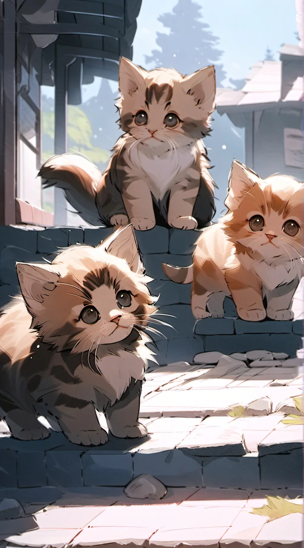 ai character: kittens!! background