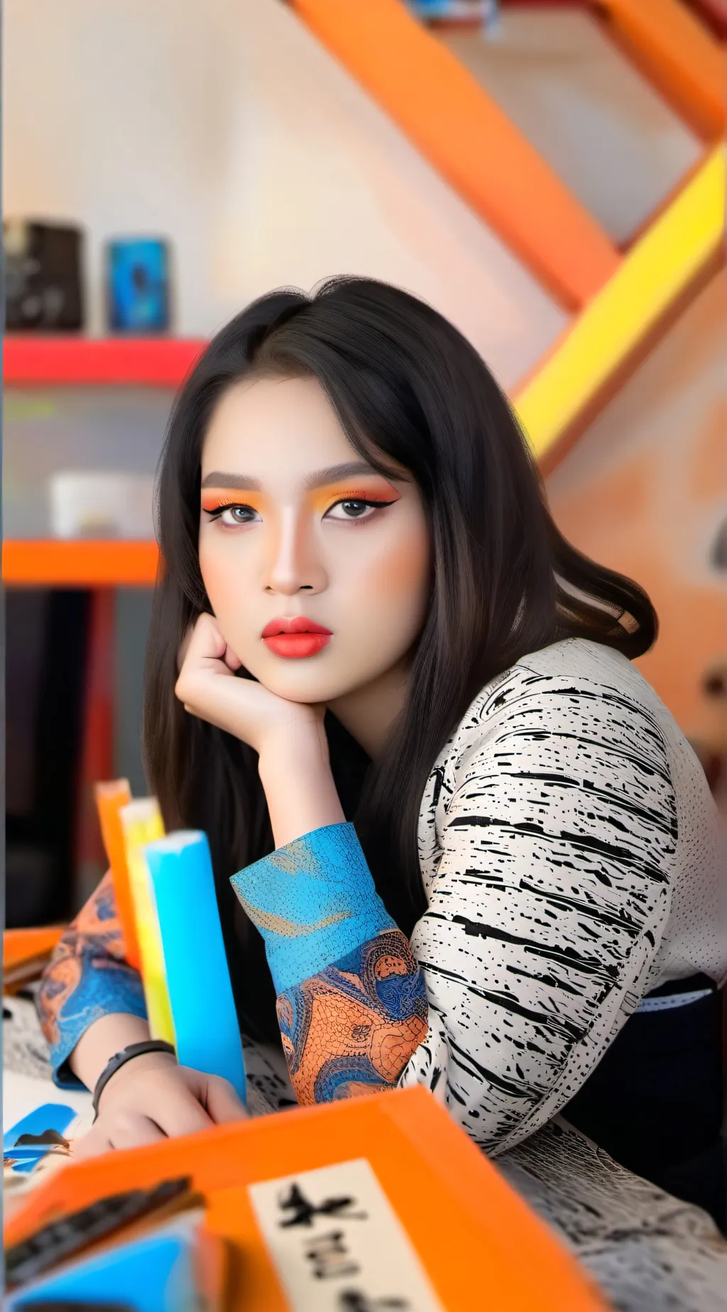 ai character: Avery ♥︎ background