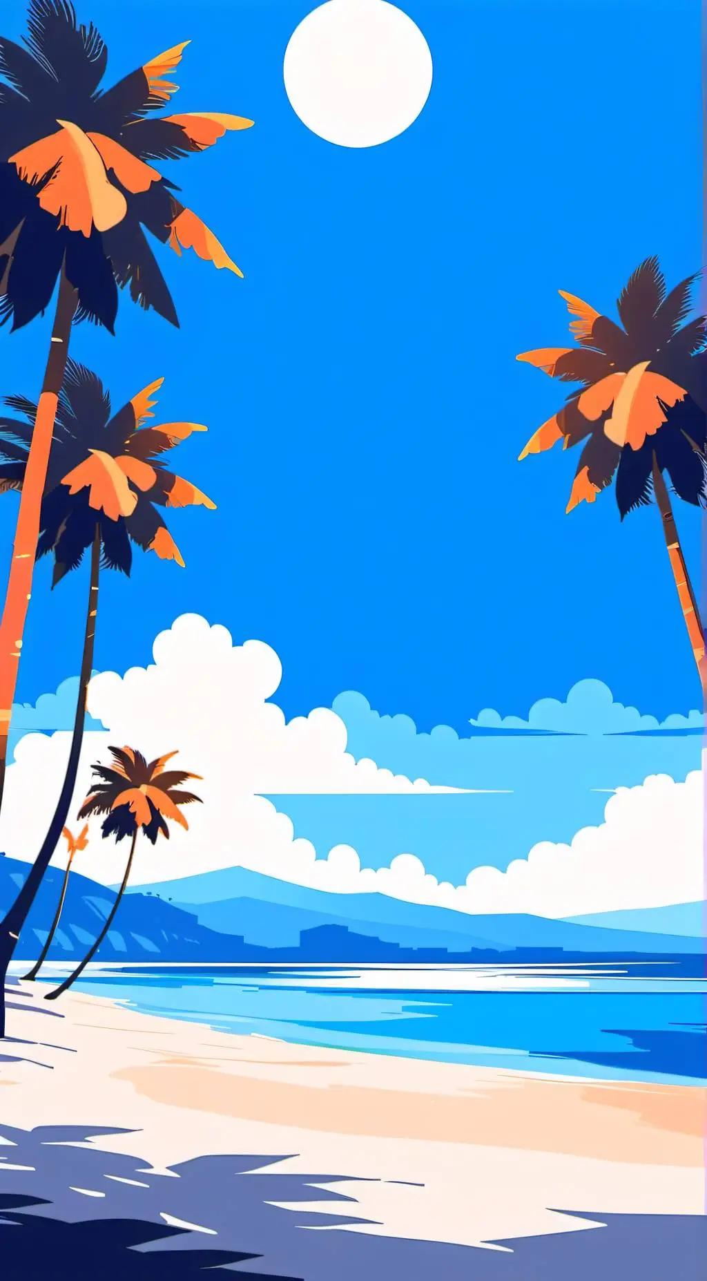 ai character: Fpe beach background