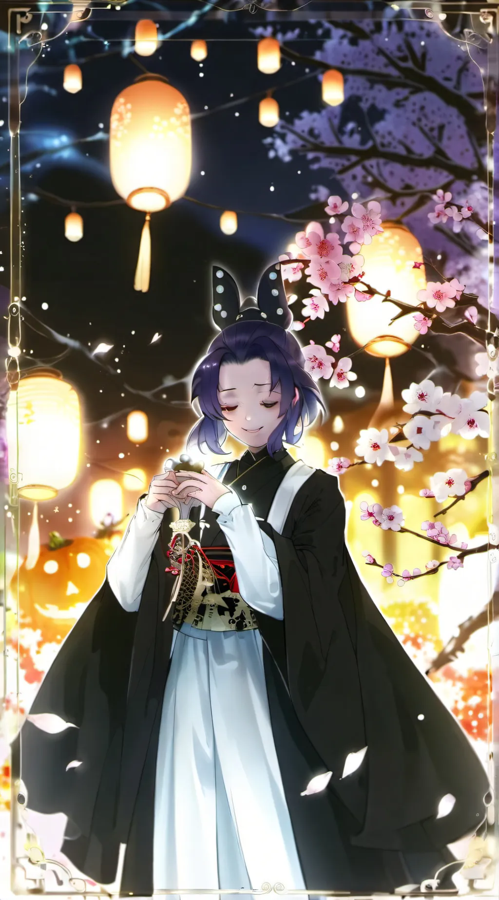 ai character: Mitsuri  background