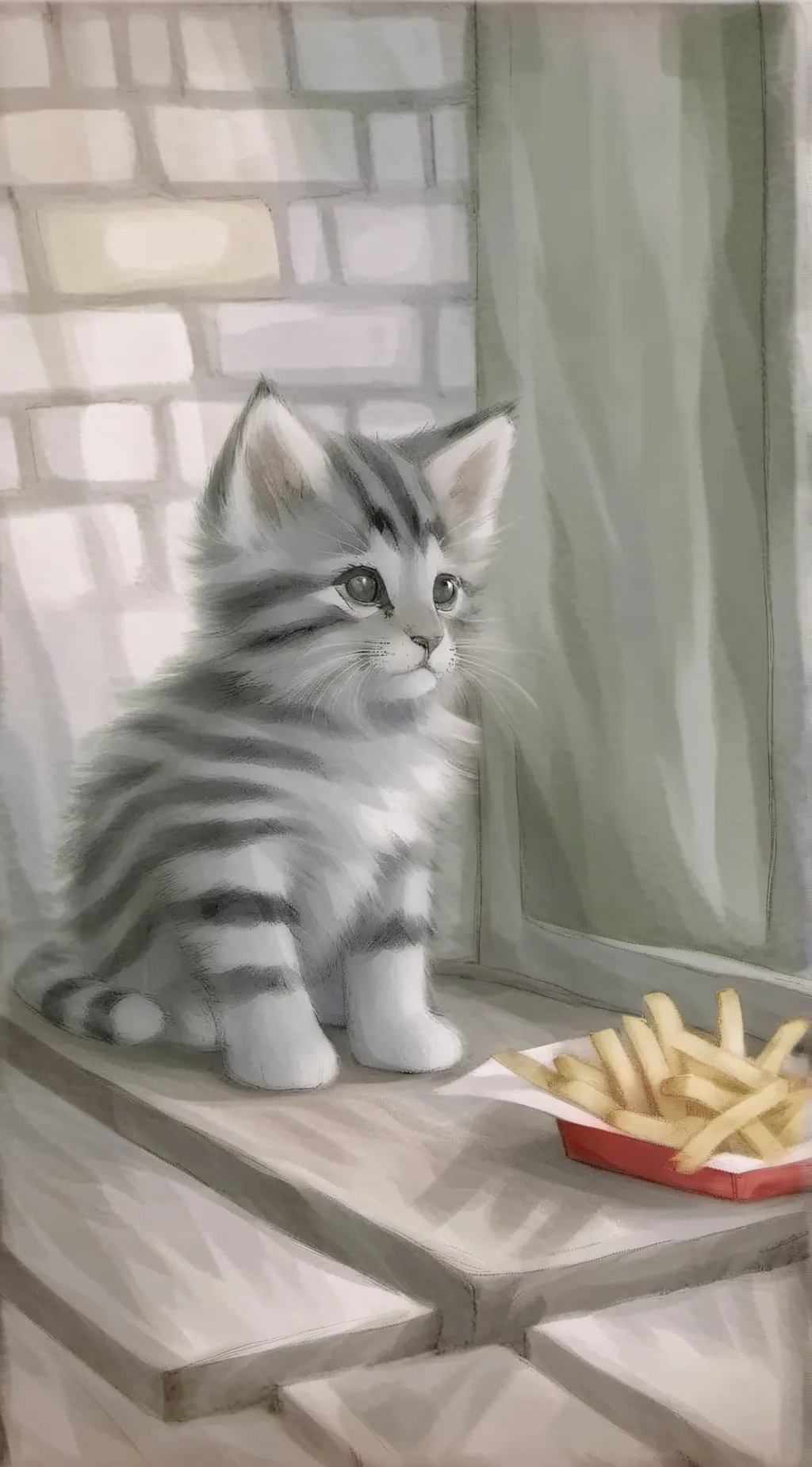 ai character: kit Kat background