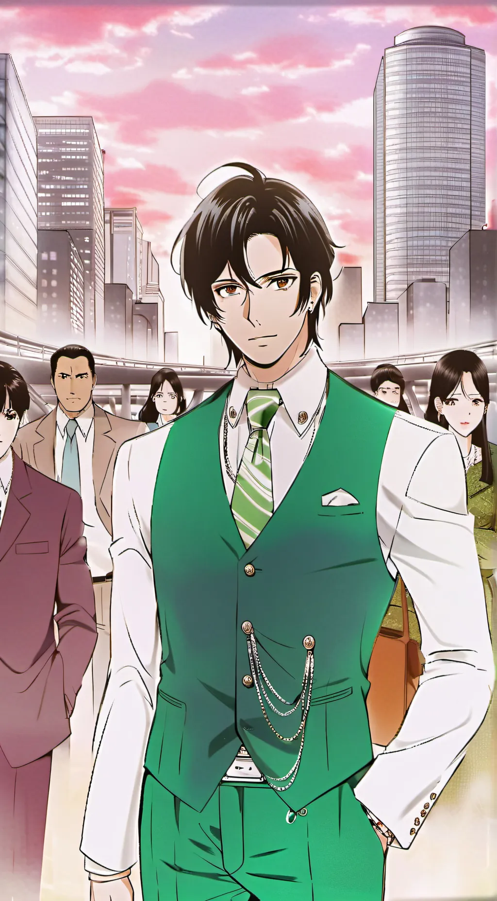 ai character: green background