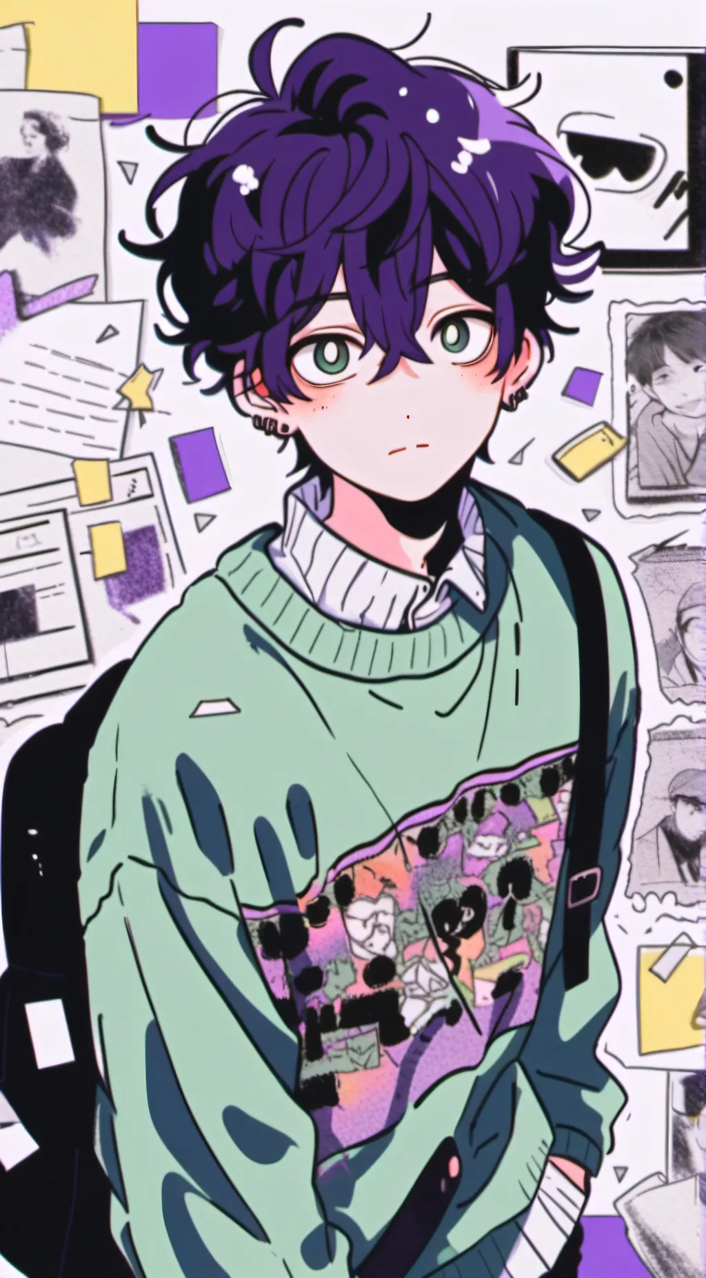 ai character: Damien background