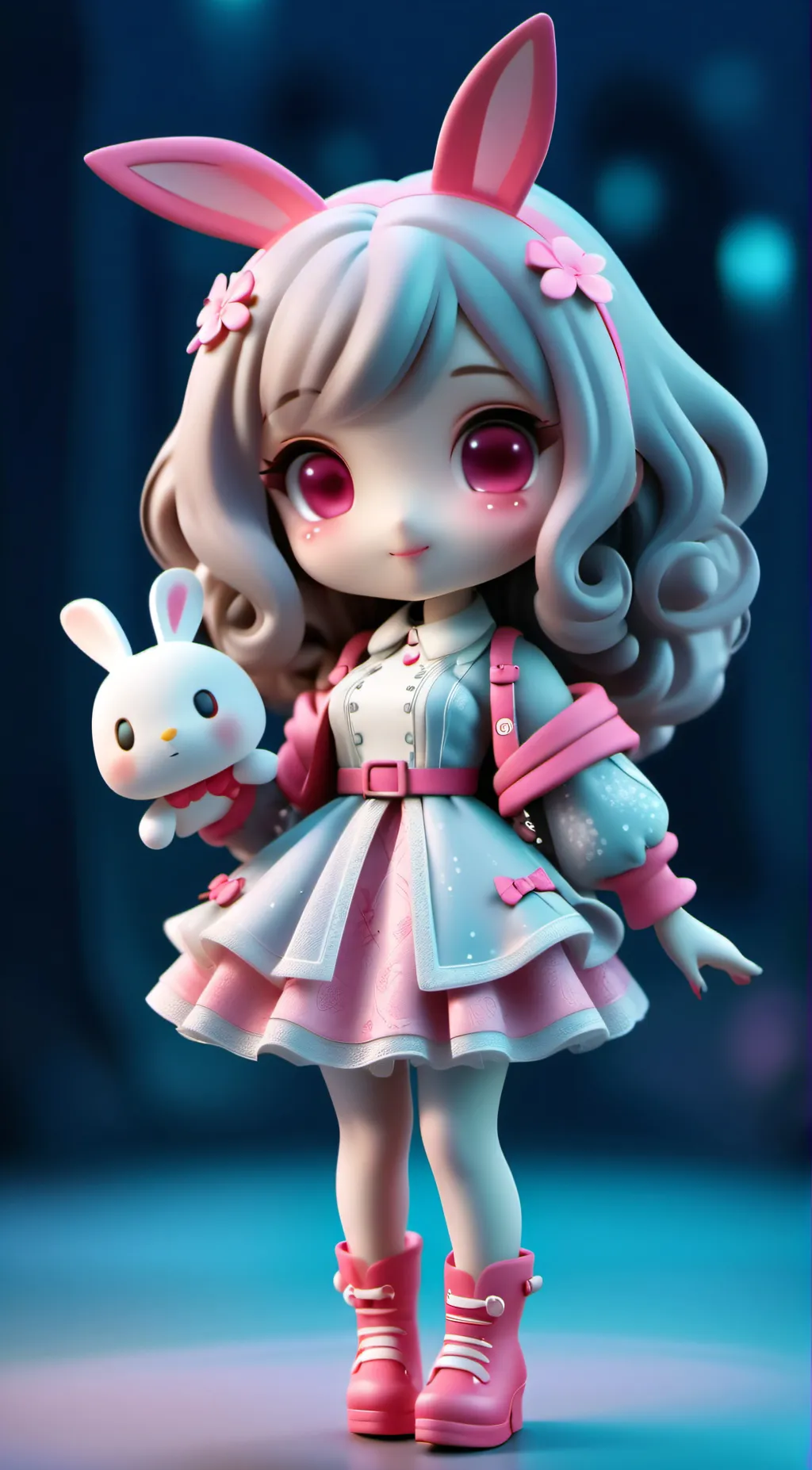 ai character: 💞Lily bunny 🐰  background