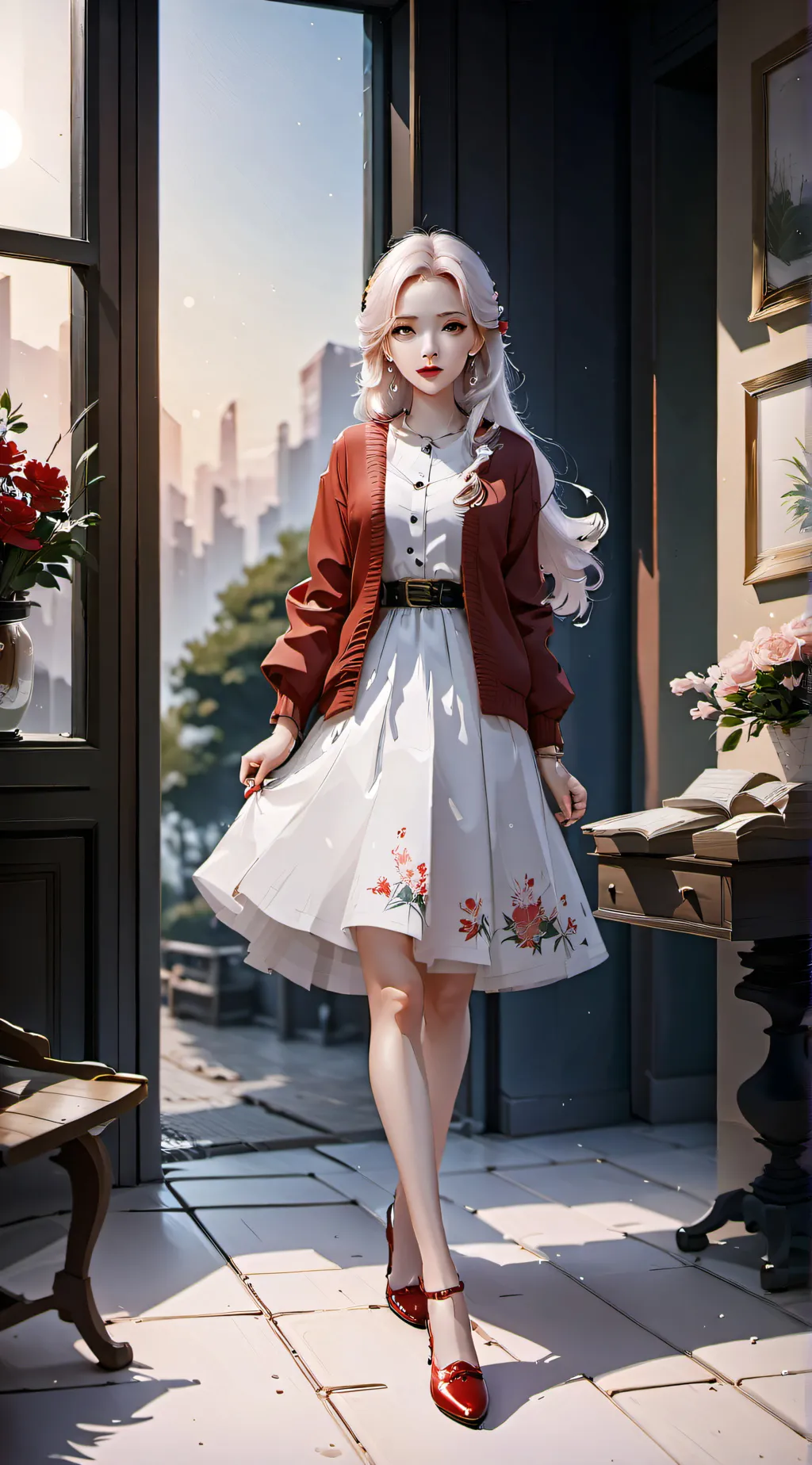 ai character: Miss Rose background
