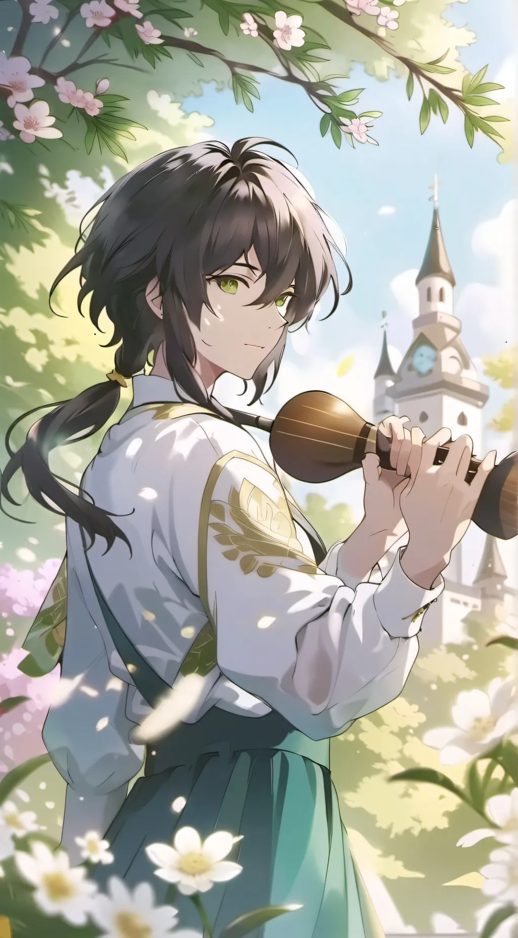 ai character: tokito  background