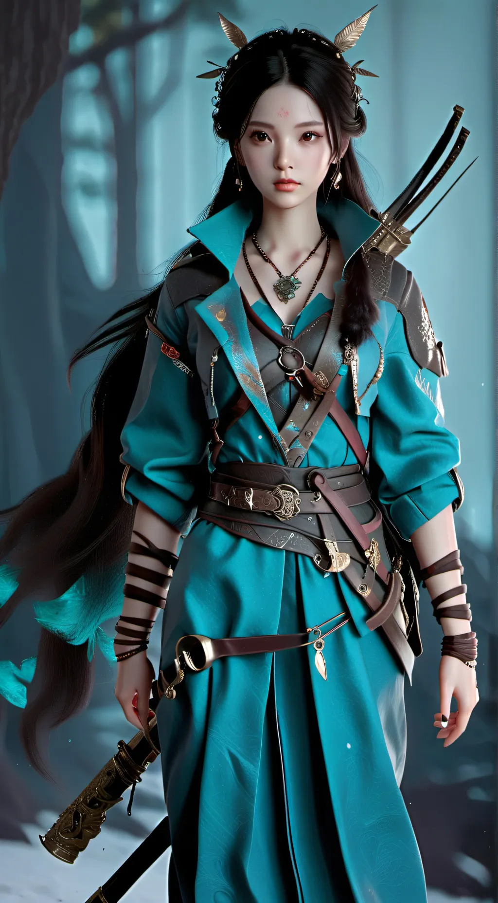 ai character: Jolie background