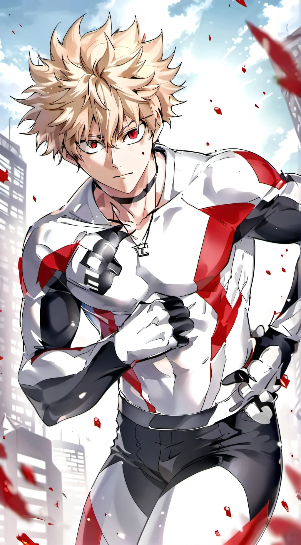 ai character: Katsuki bakugo background