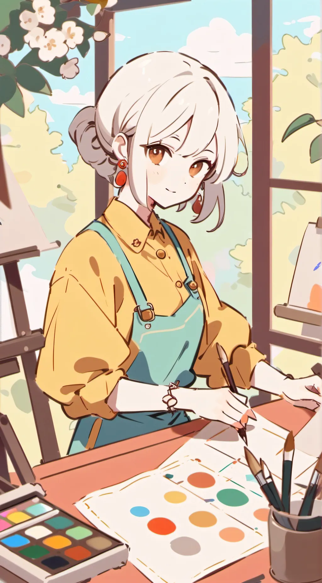 ai character: Aria background