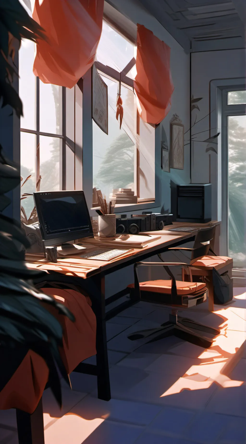 ai character: Miss circle house🤨 background