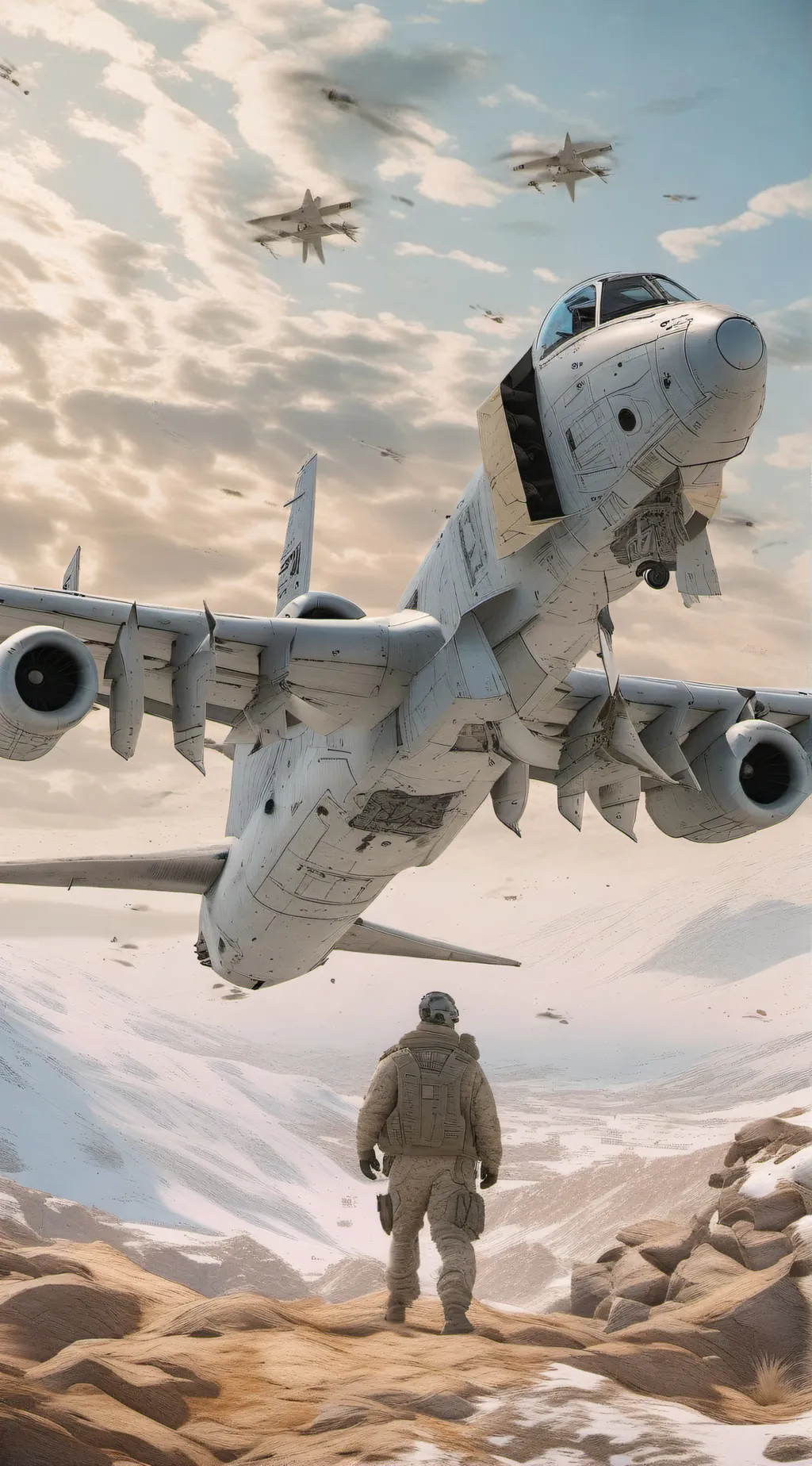 ai character: A-10 Jet fighter  background