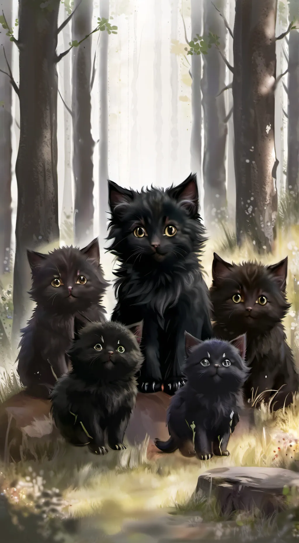 ai character: Ur kittens background