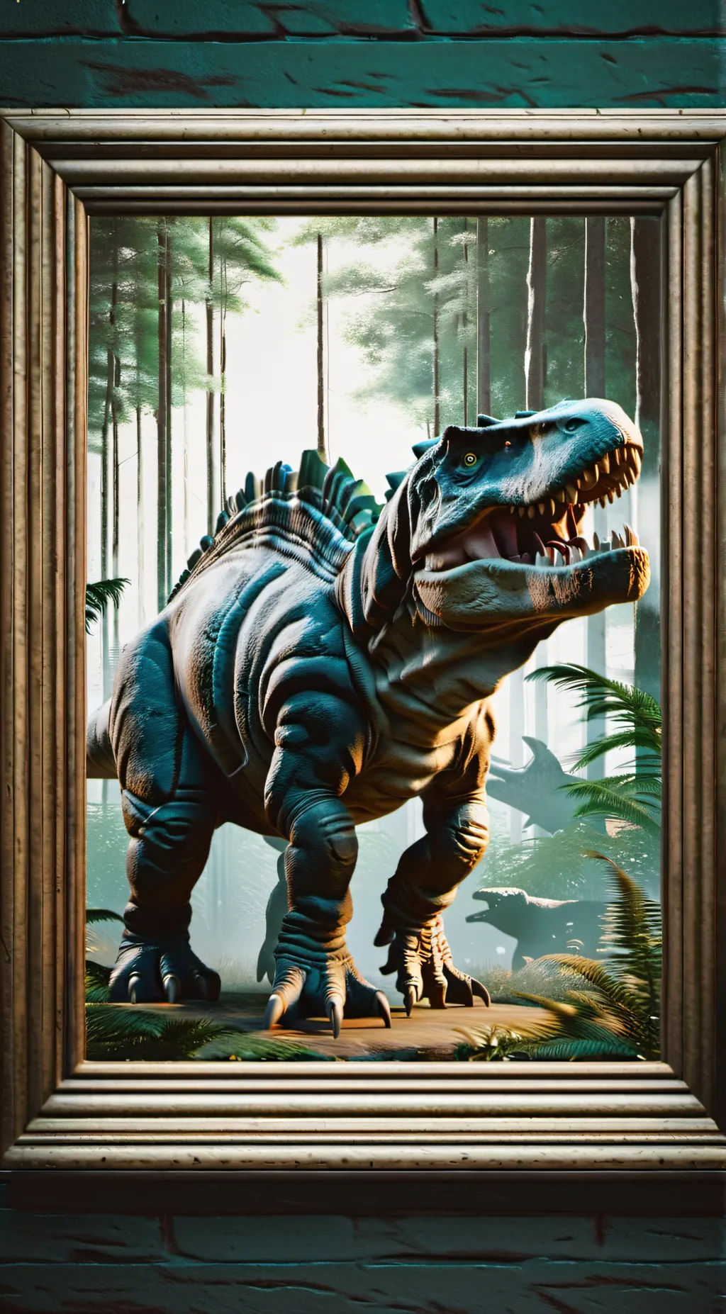 ai character: -. Jurassic World background