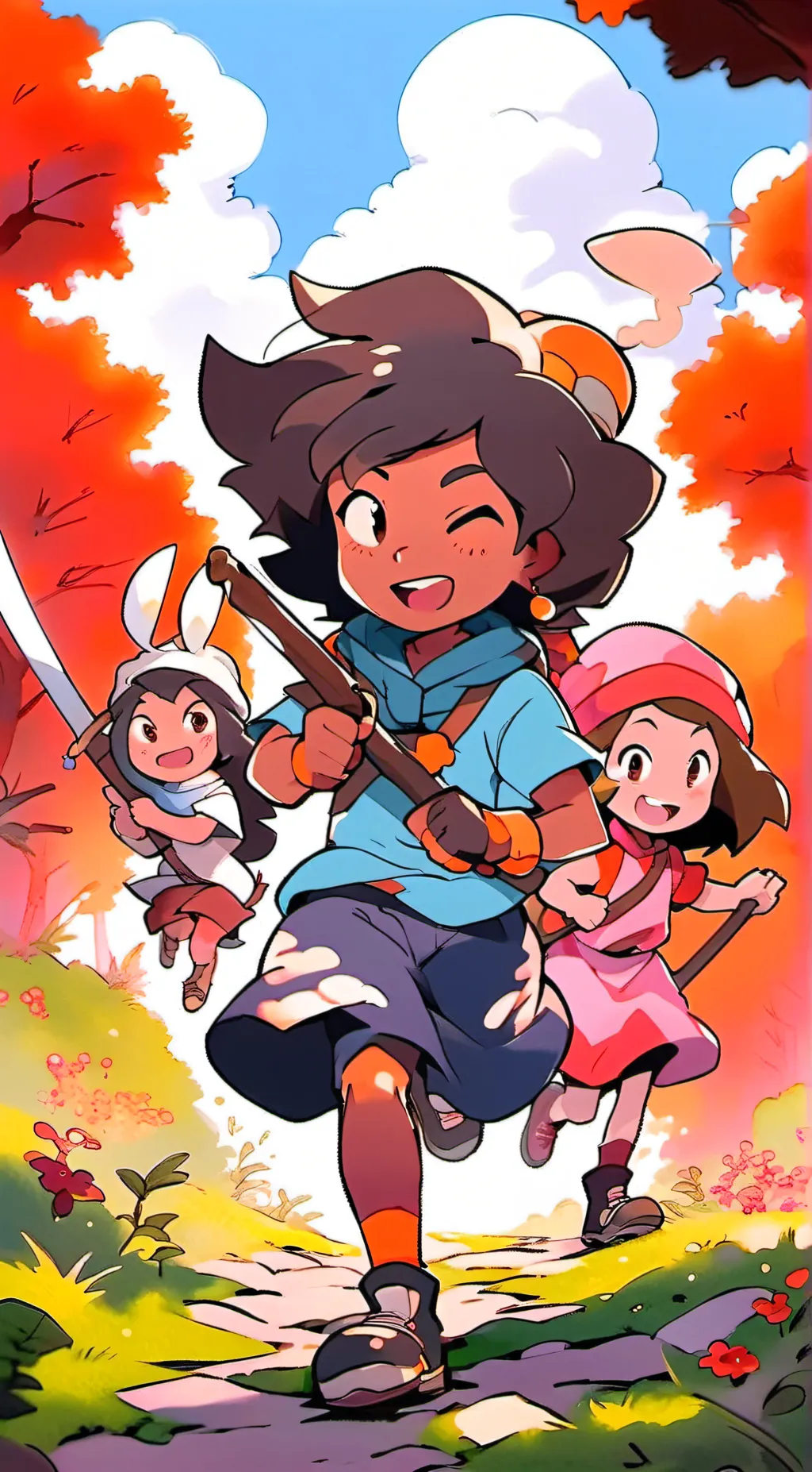 ai character: Amphibia background