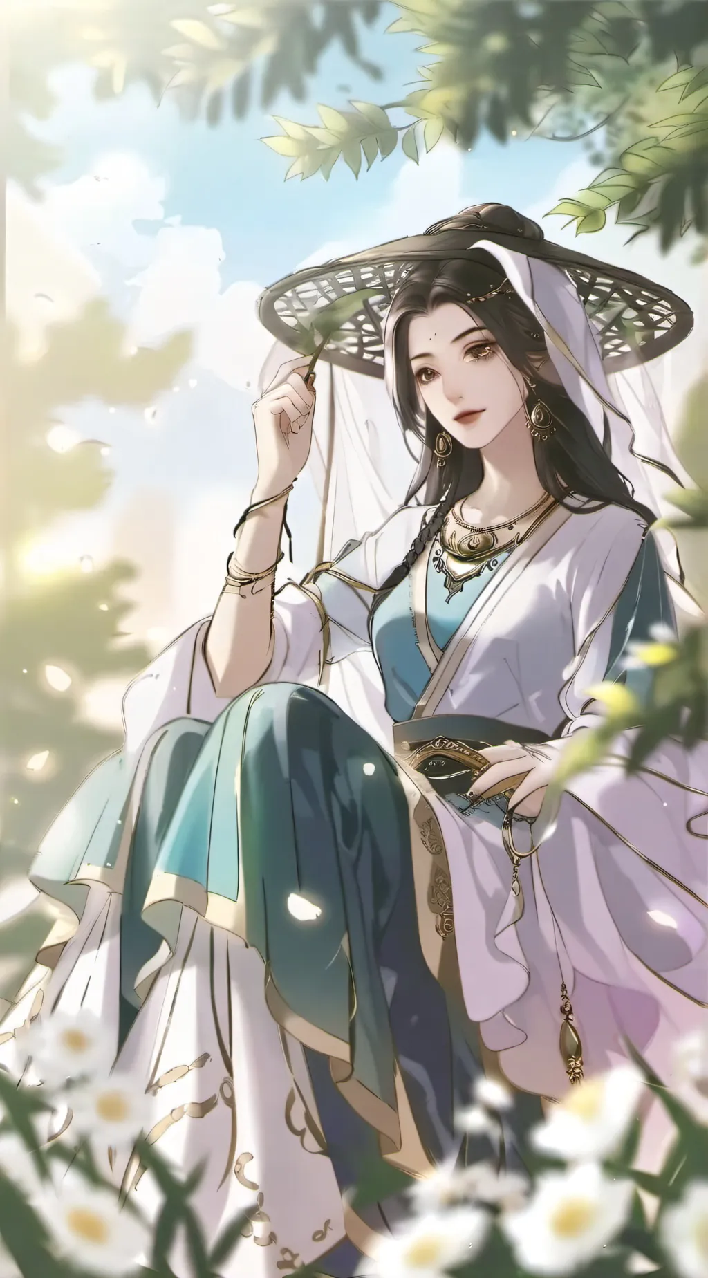 ai character: Habibi trend mha background