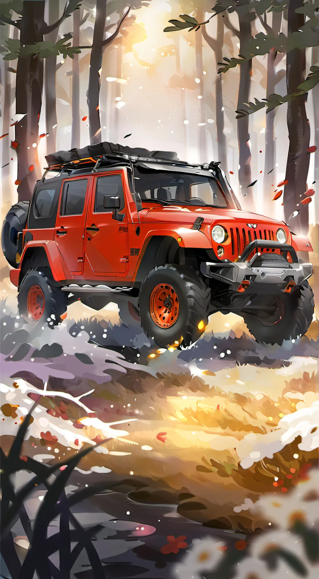 ai character: SB roadtrip background