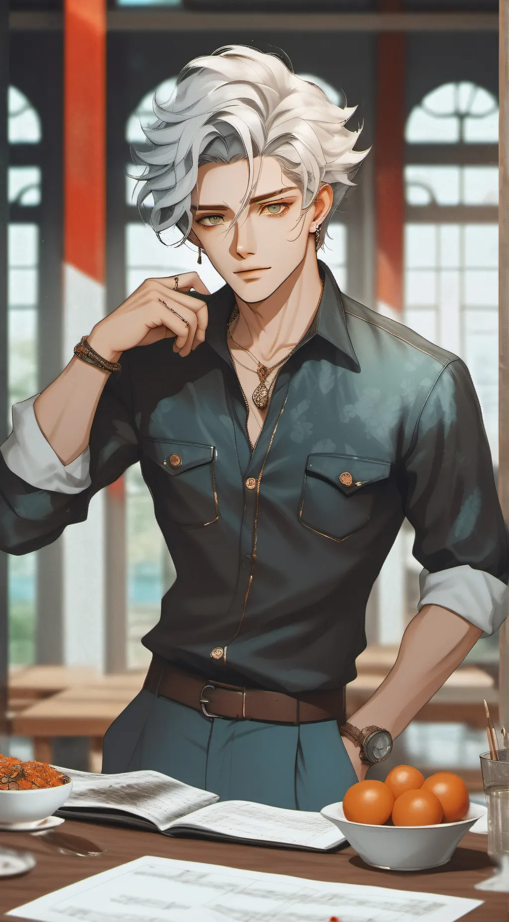 ai character: Jason  background