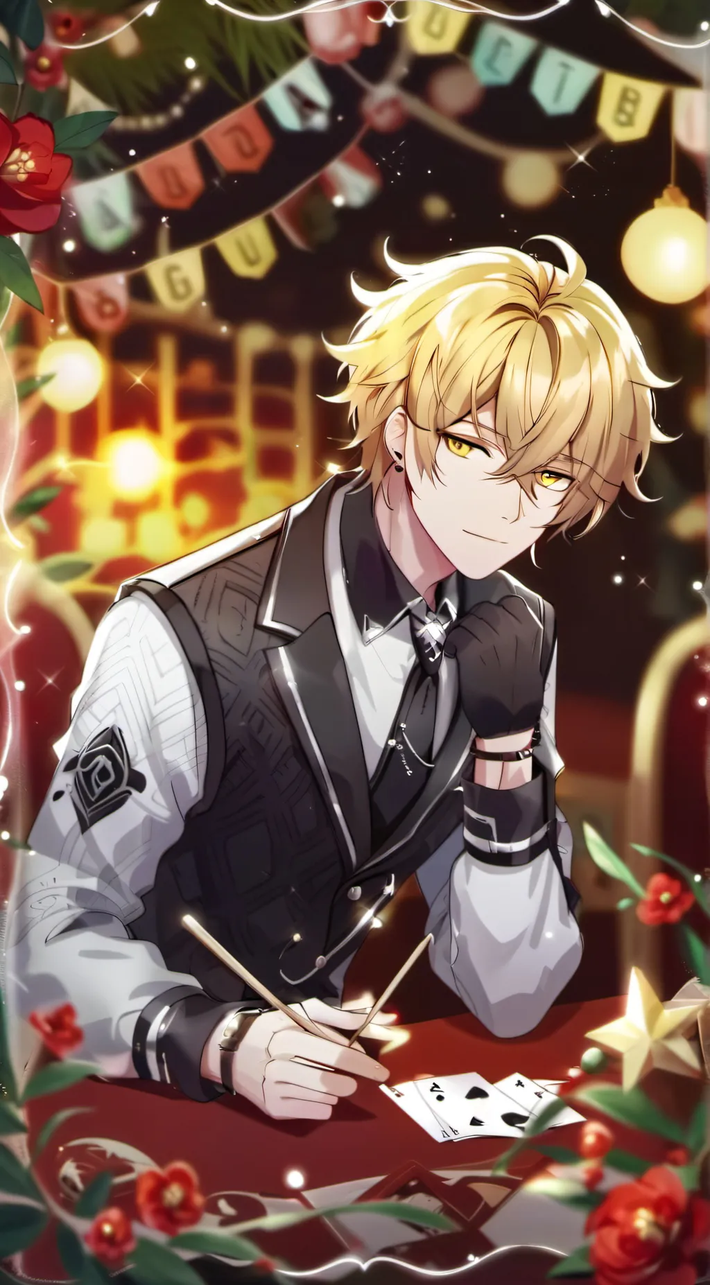 ai character: Denji  background