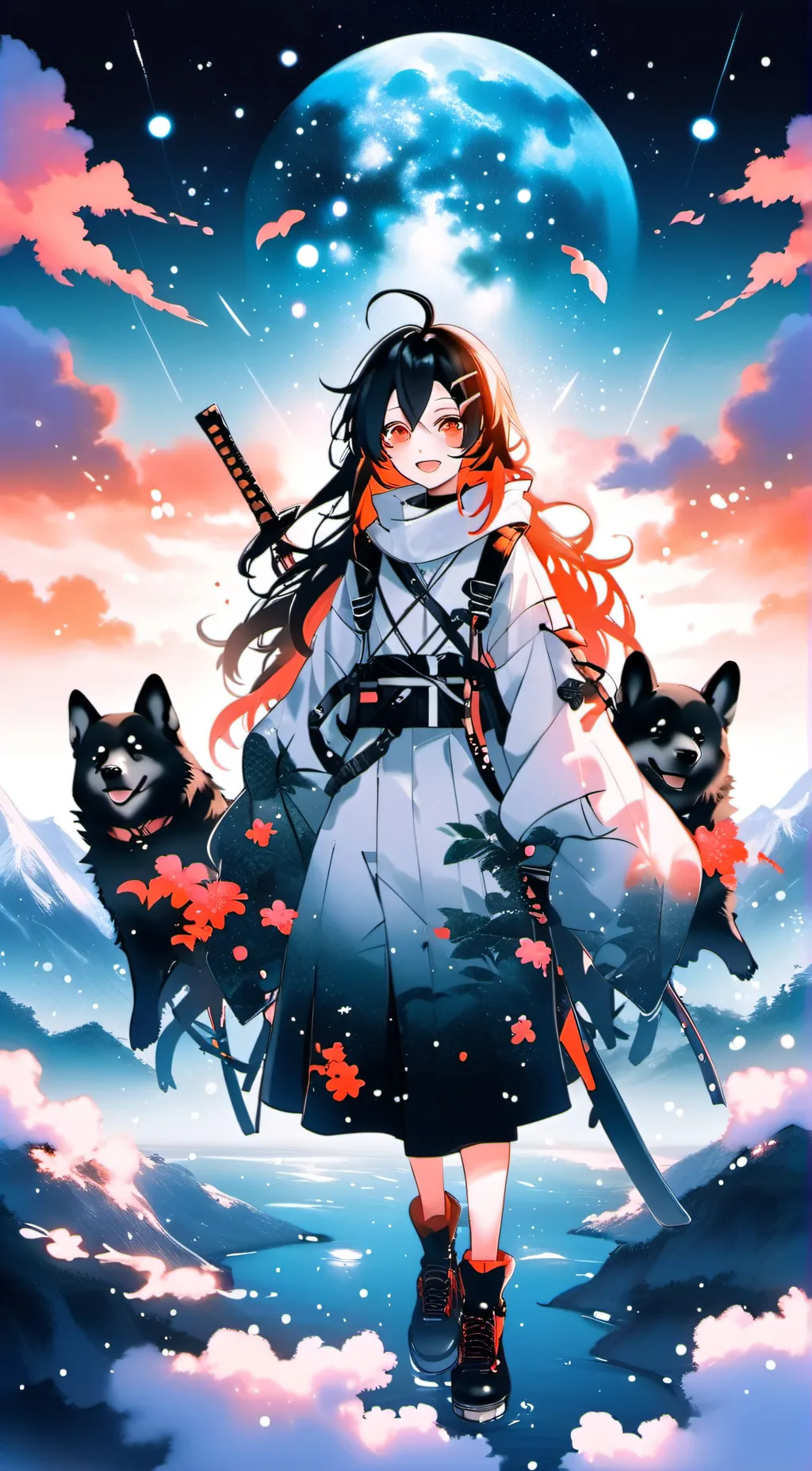 ai character: Mitsuri  background