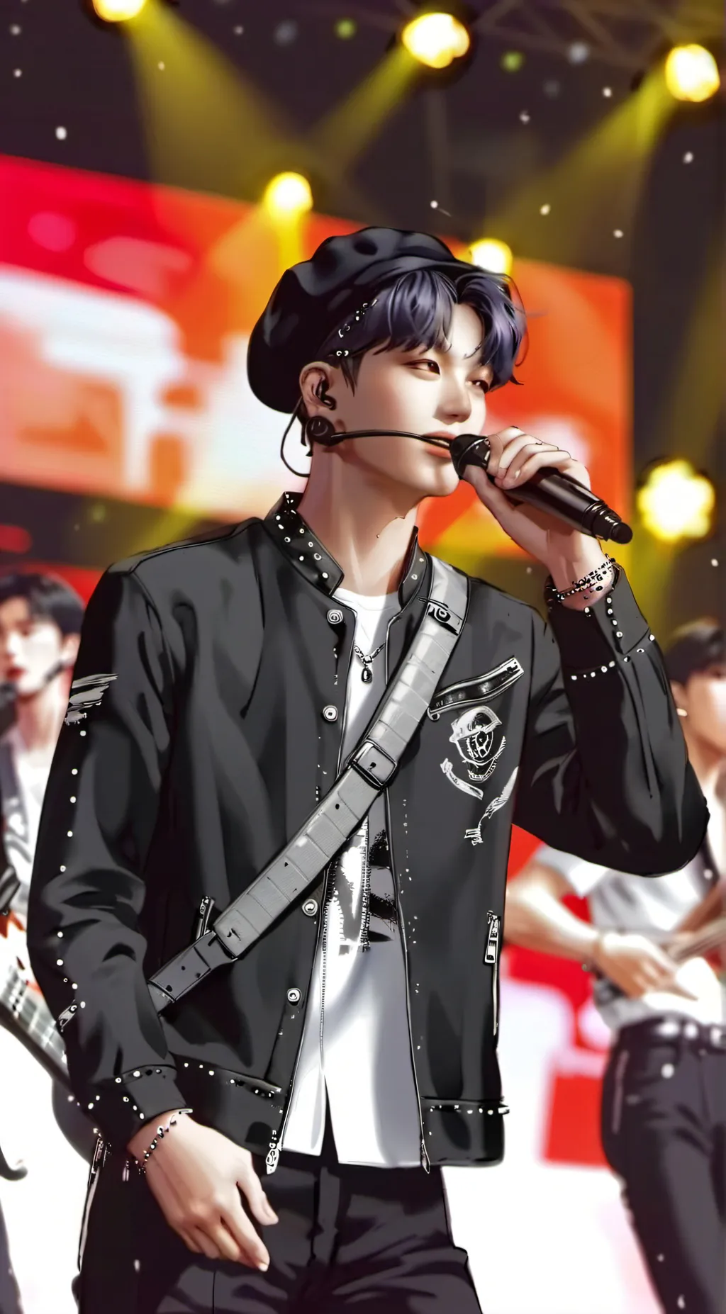 ai character: Skz concert  background