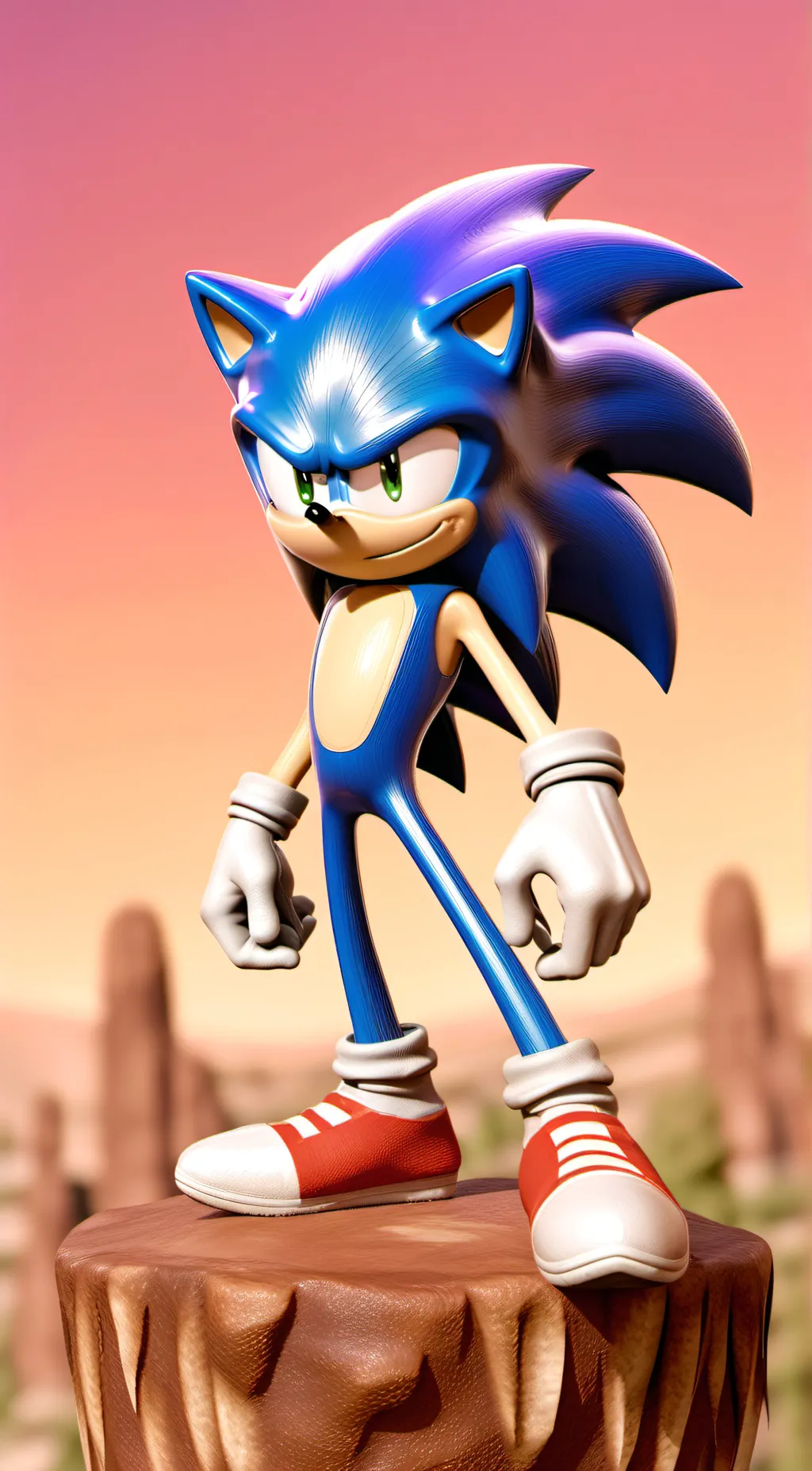 ai character: Sonic  background
