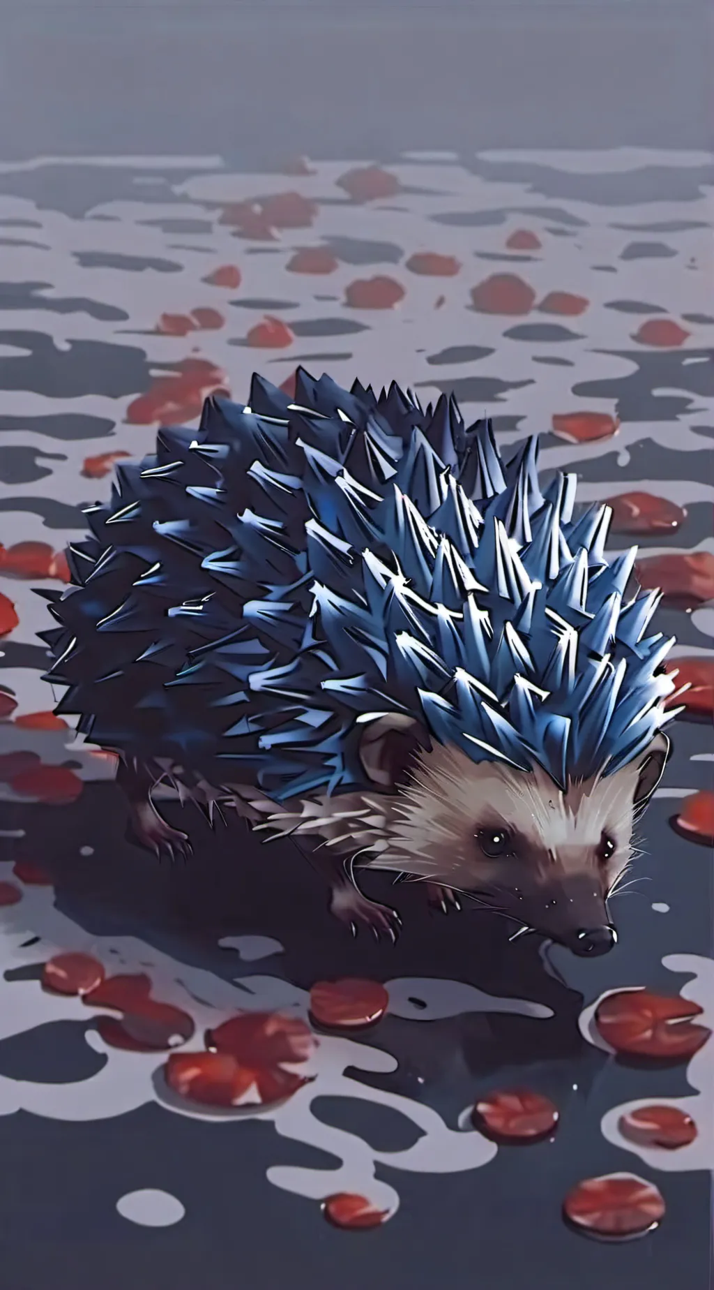 ai character: blue hedgehog =D background