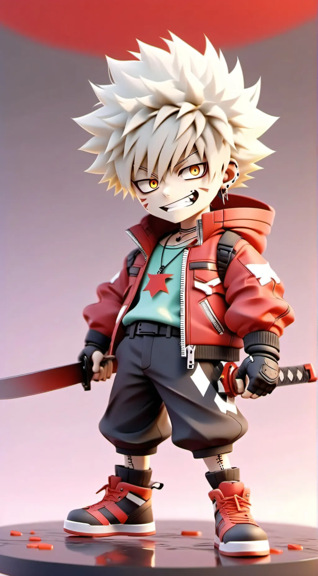 ai character: tiny villain baku background