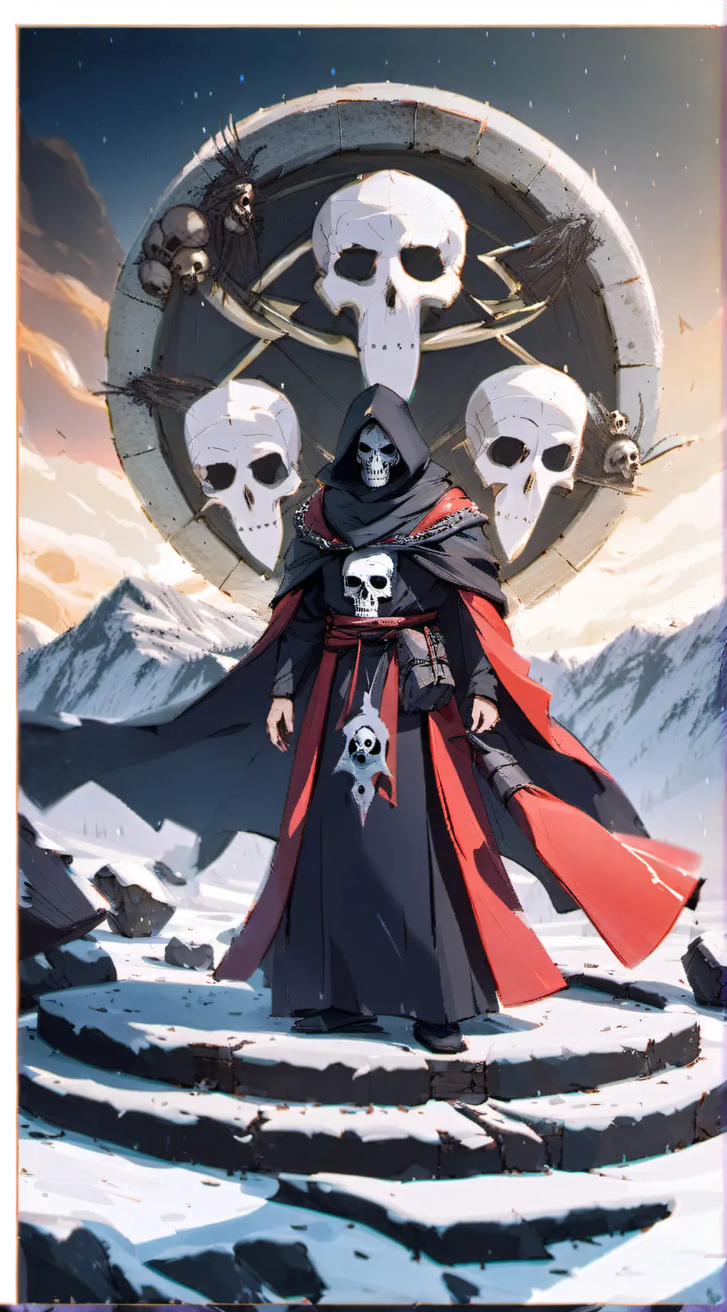 ai character: Death CuItist background