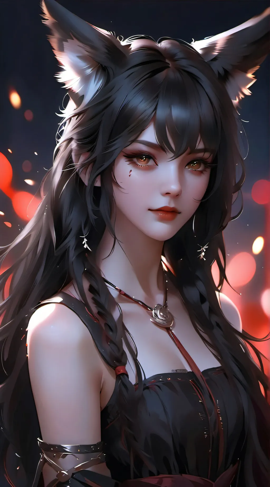 ai character: Fox Girl background