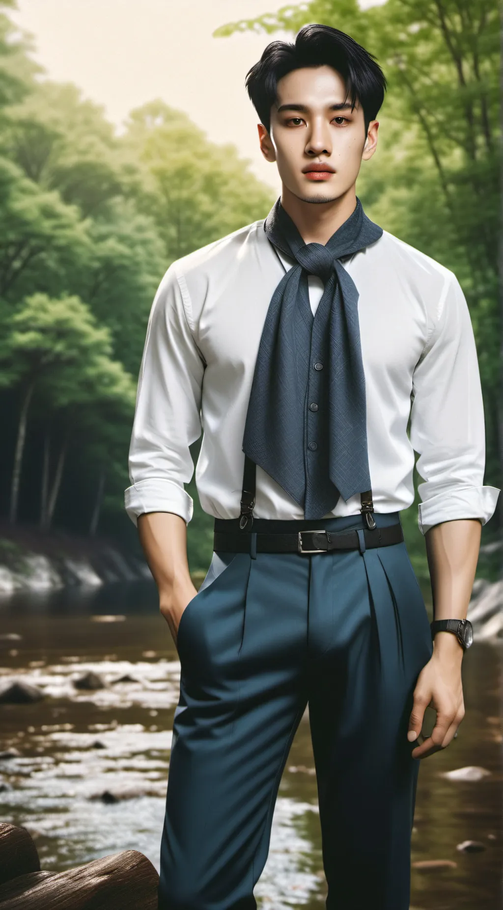 ai character: Bang Chan background