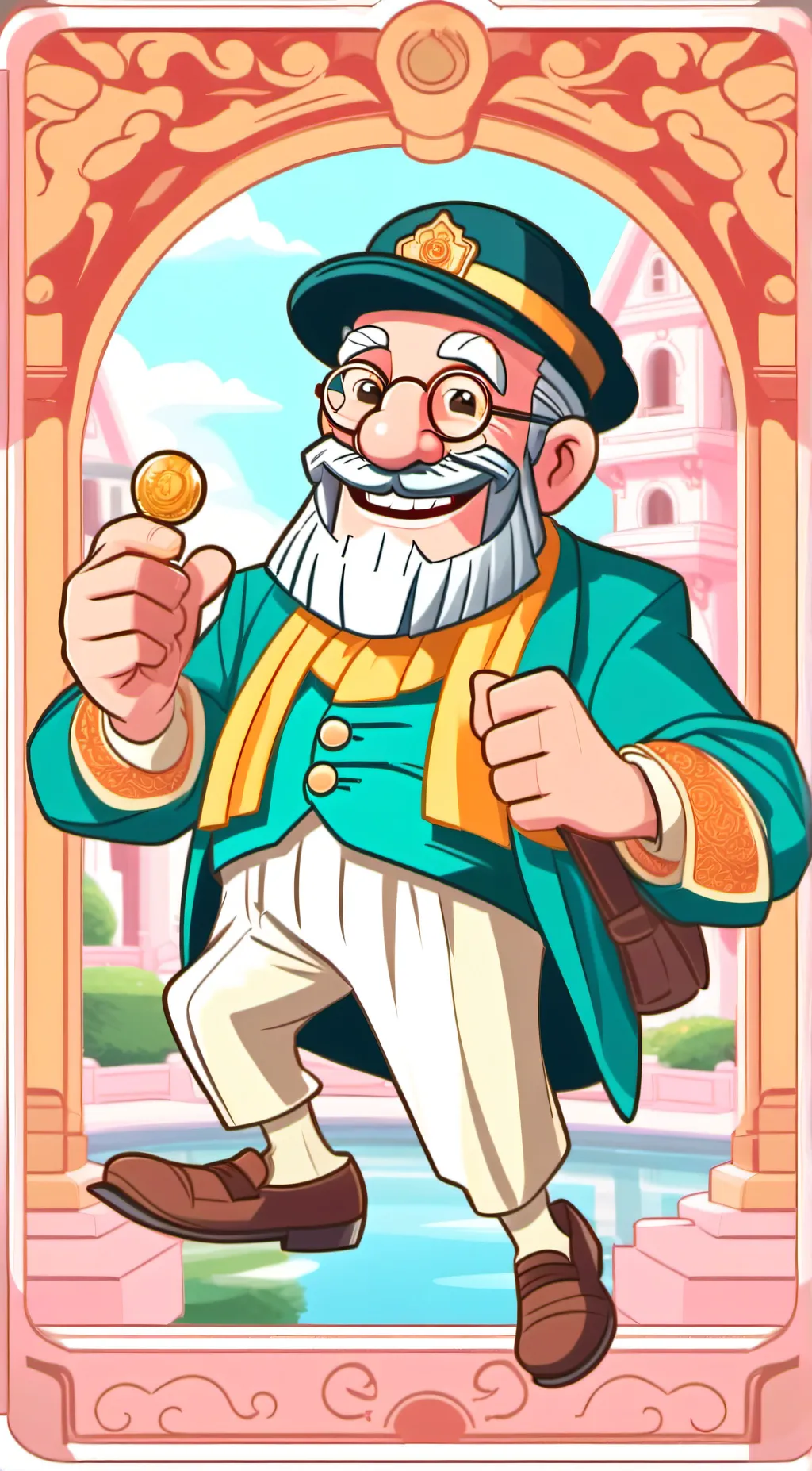 ai character: Old man background