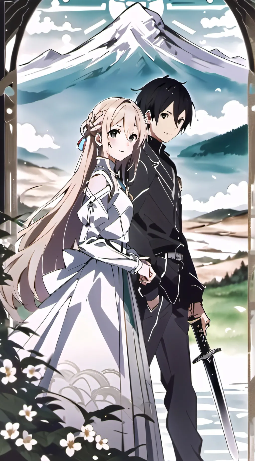 ai character: sword art online background