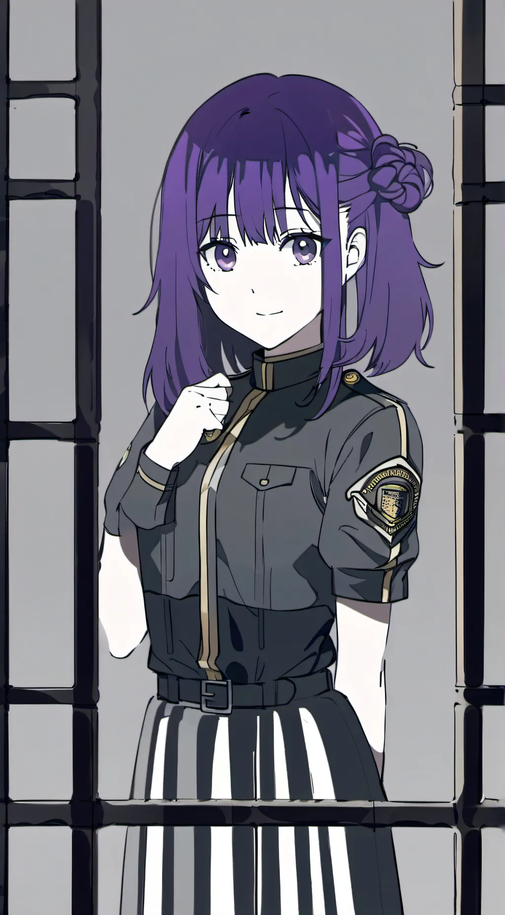 ai character: navy background