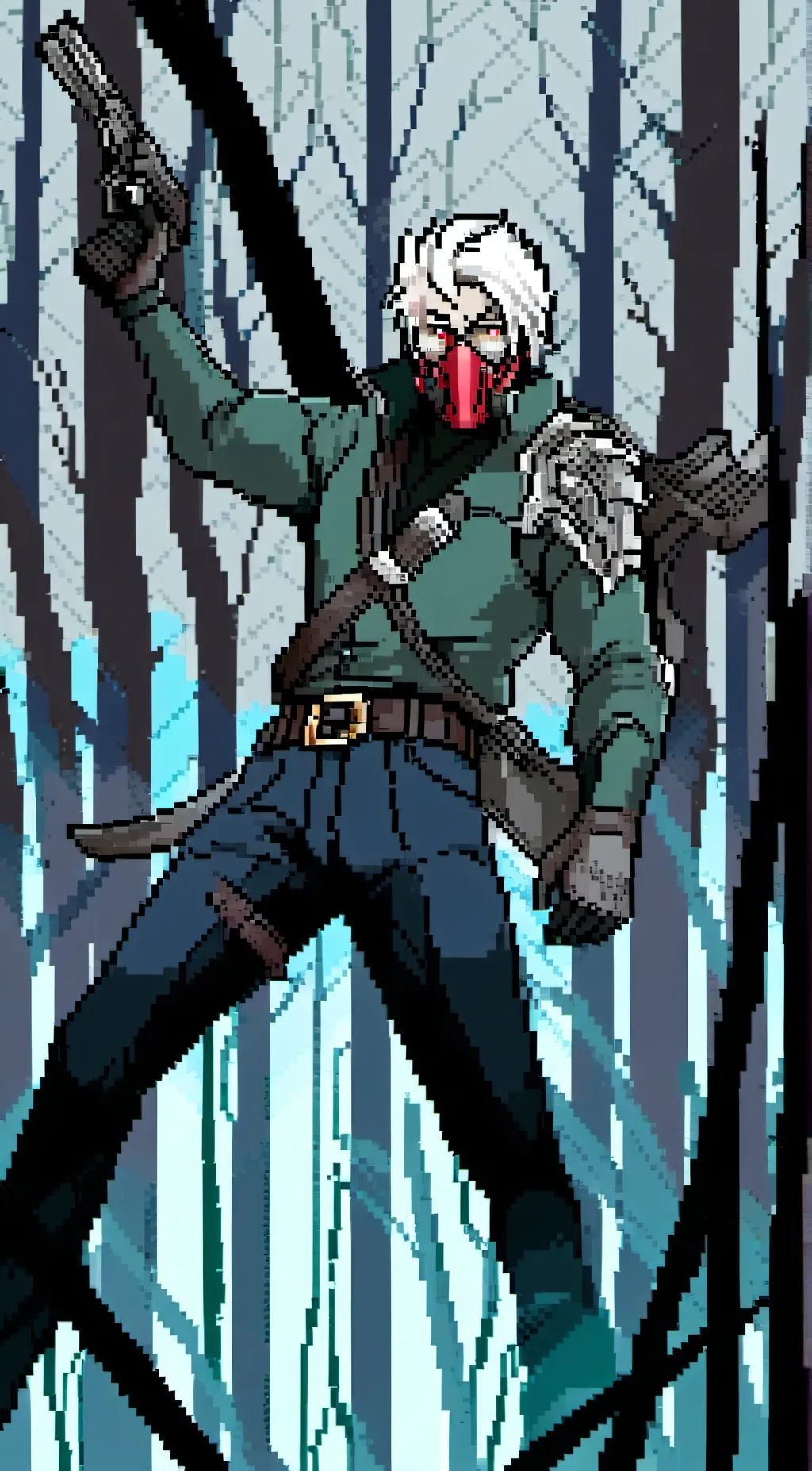 ai character: Anti furry ninja background