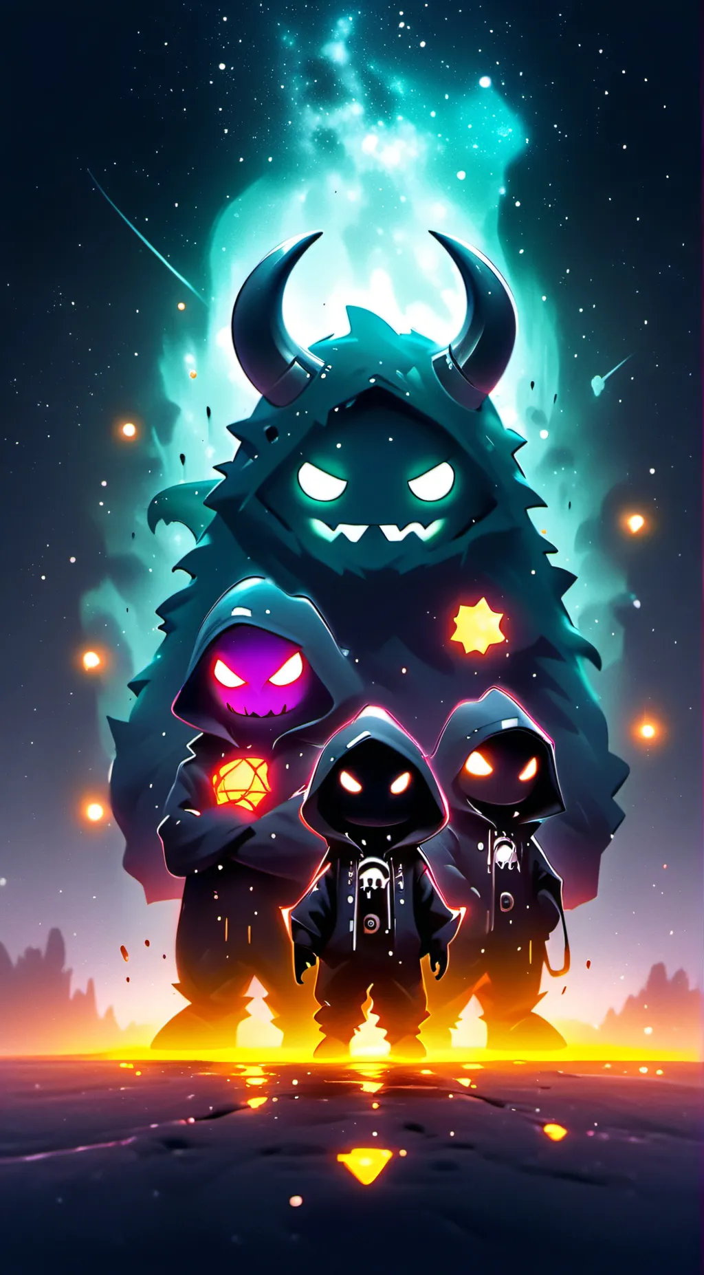 ai character: super monsters background