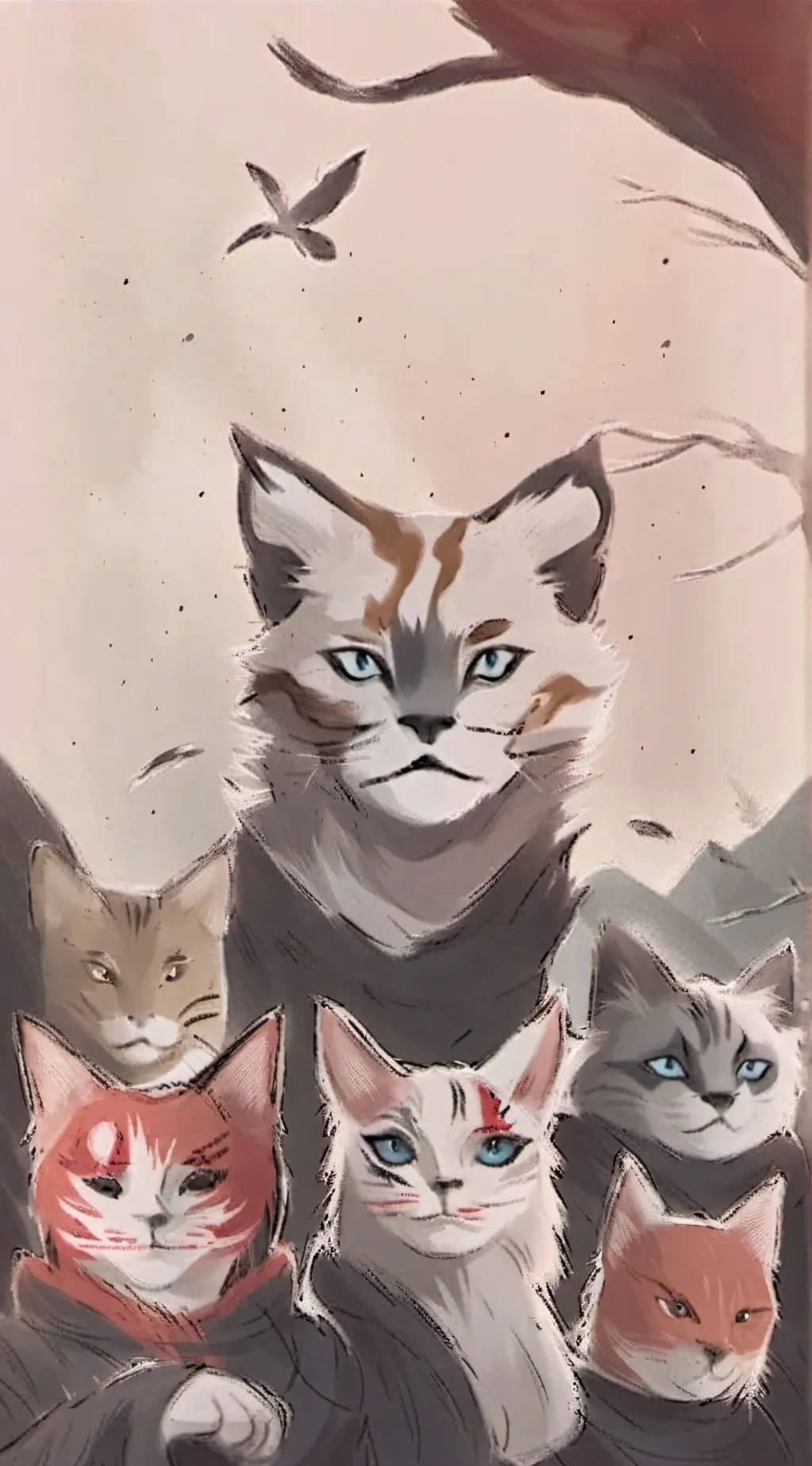 ai character: warrior cats  background