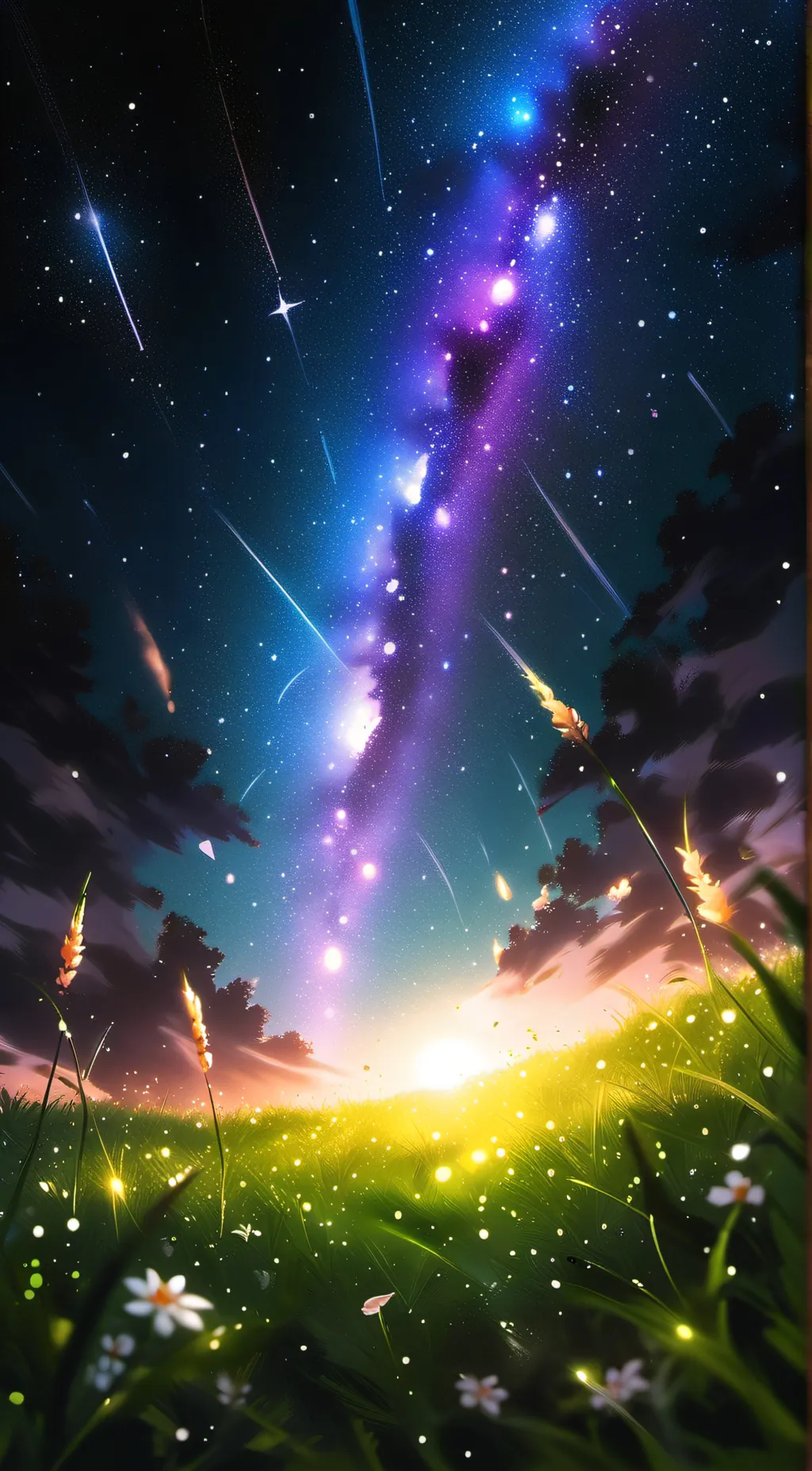 ai character: grass background