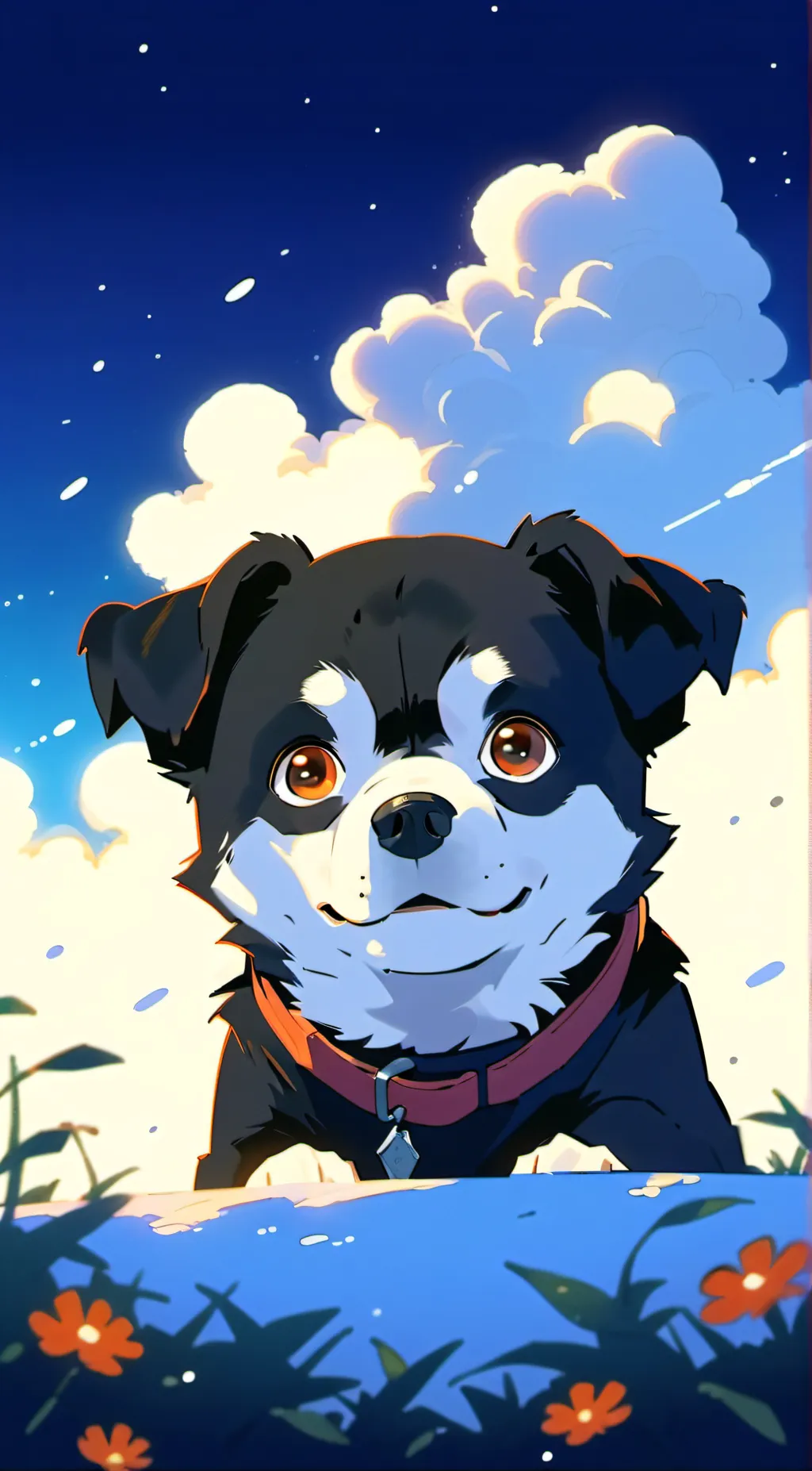 ai character: Lola meh dog background