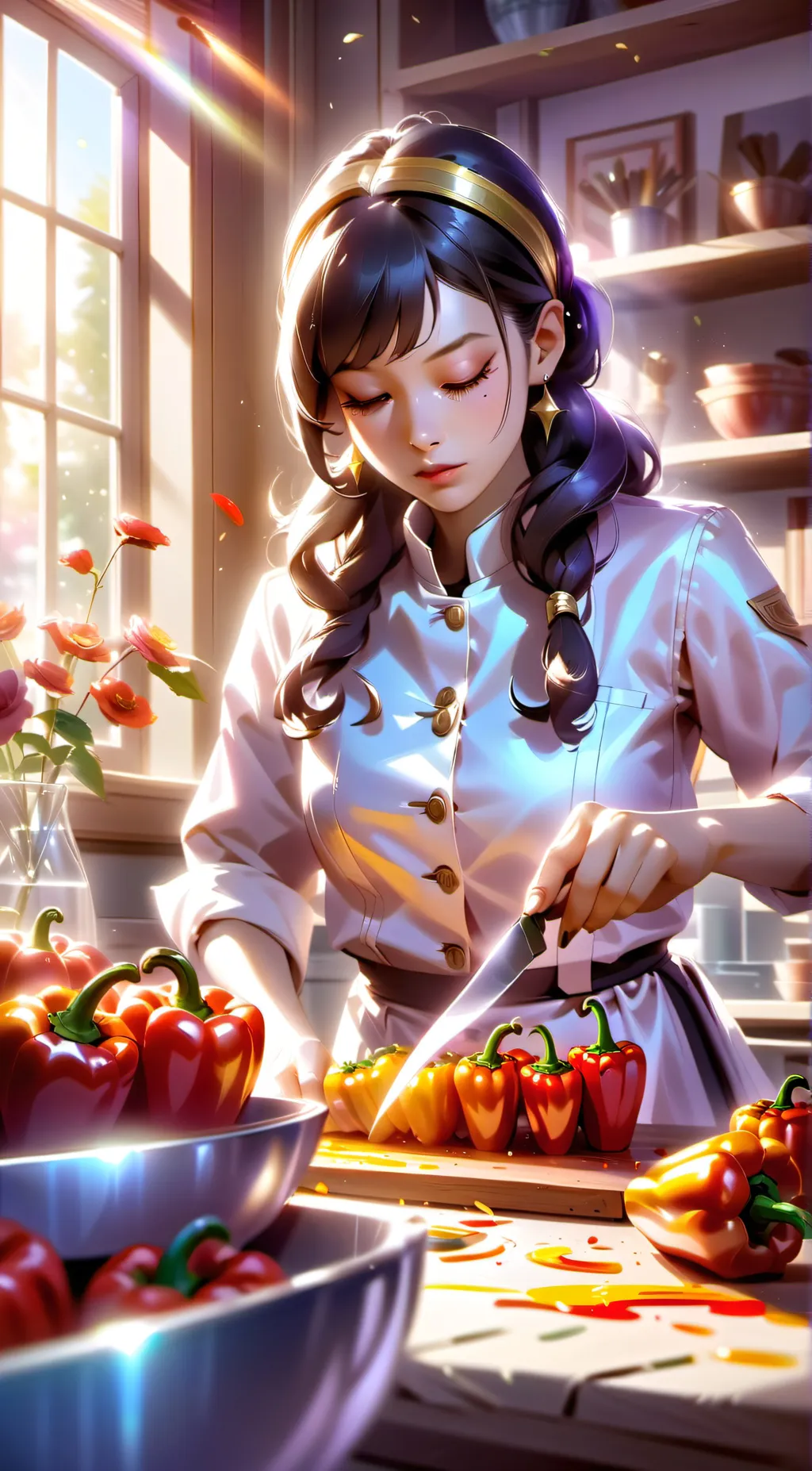 ai character: summer background