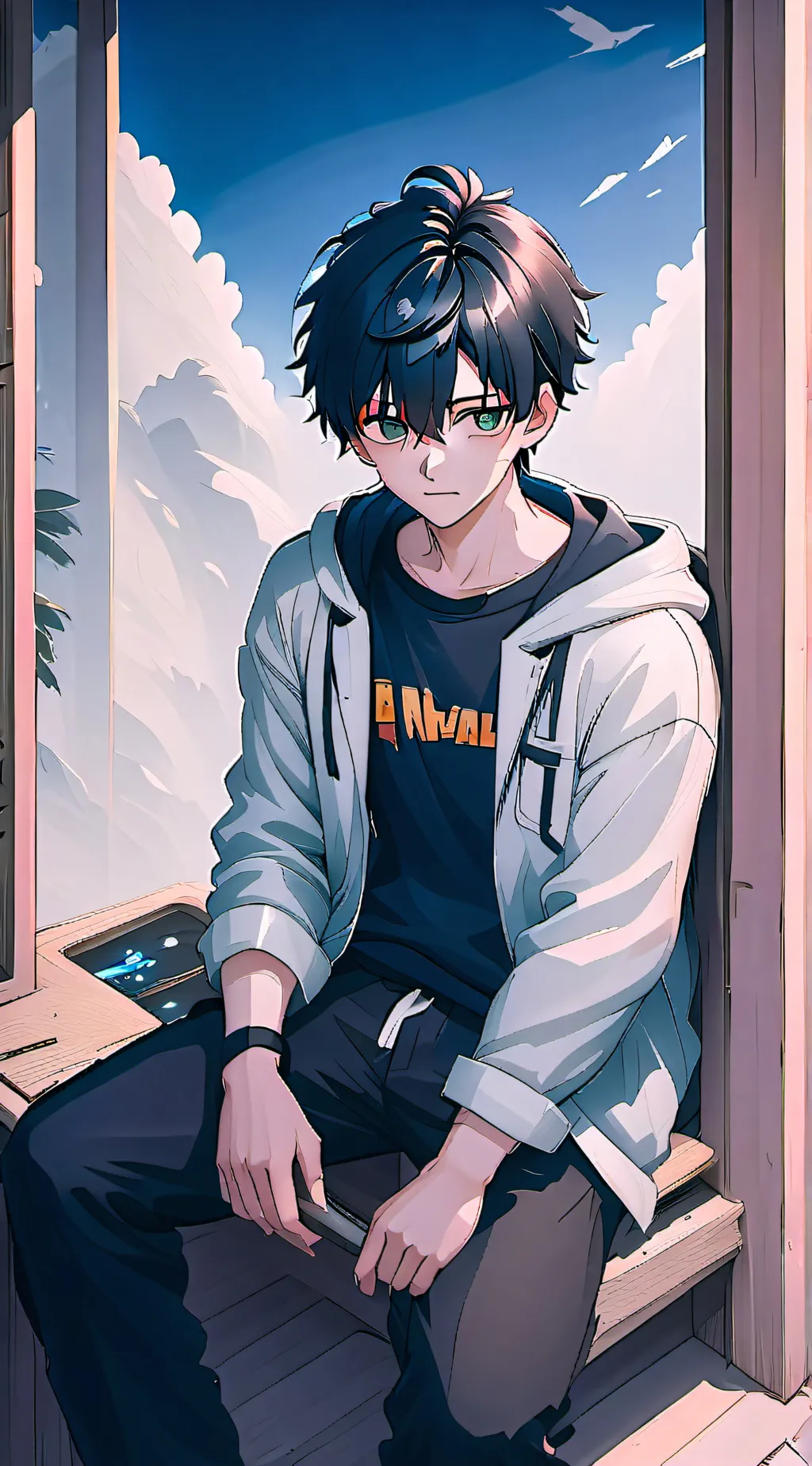 ai character: DAVID  background