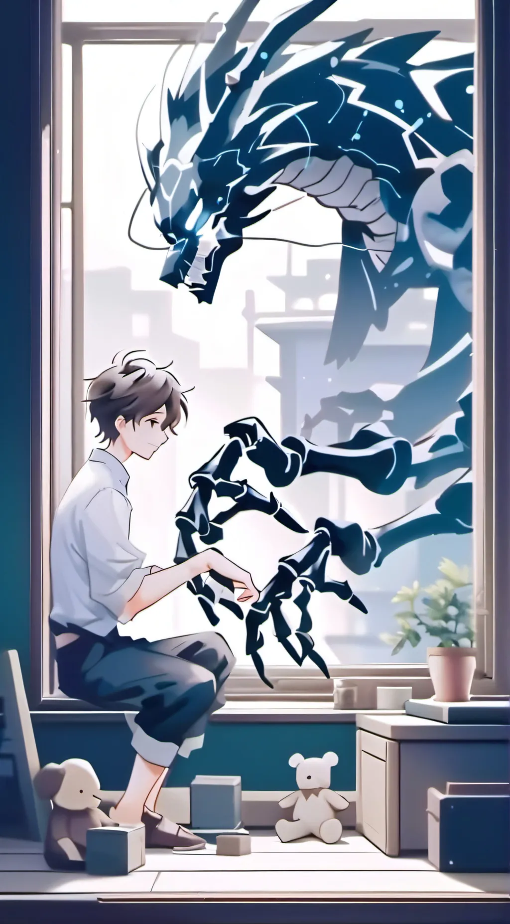 ai character: Robot  background