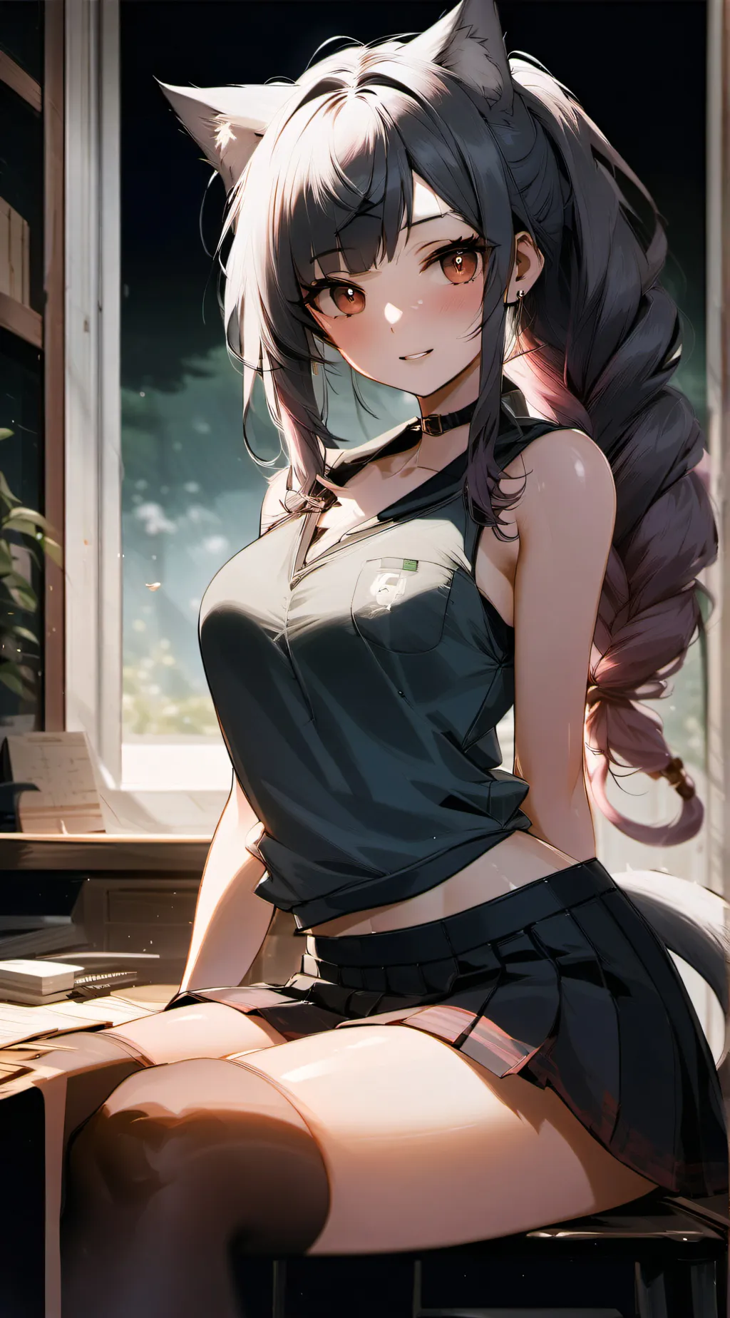 ai character: leah🏳️‍🌈 background