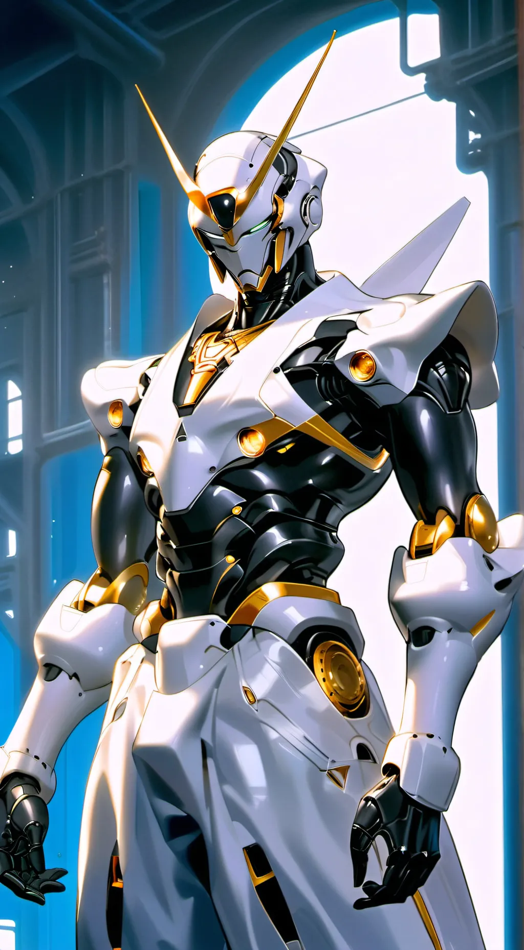 ai character: titan camera man background