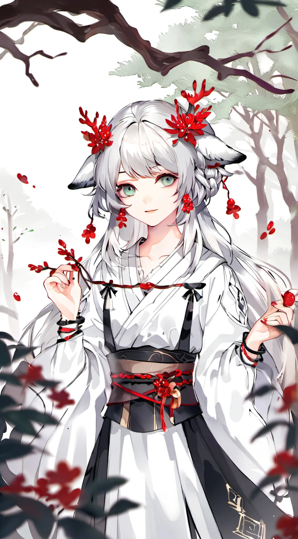 ai character: Forest Spirit  background