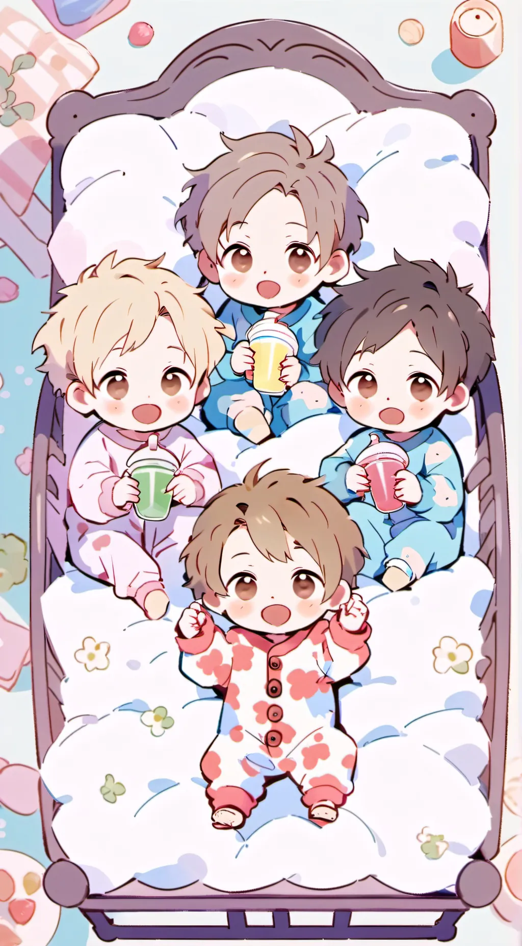 ai character: 4 baby brothers background