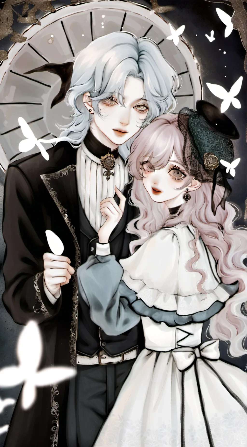 ai character: mat and adriana  background