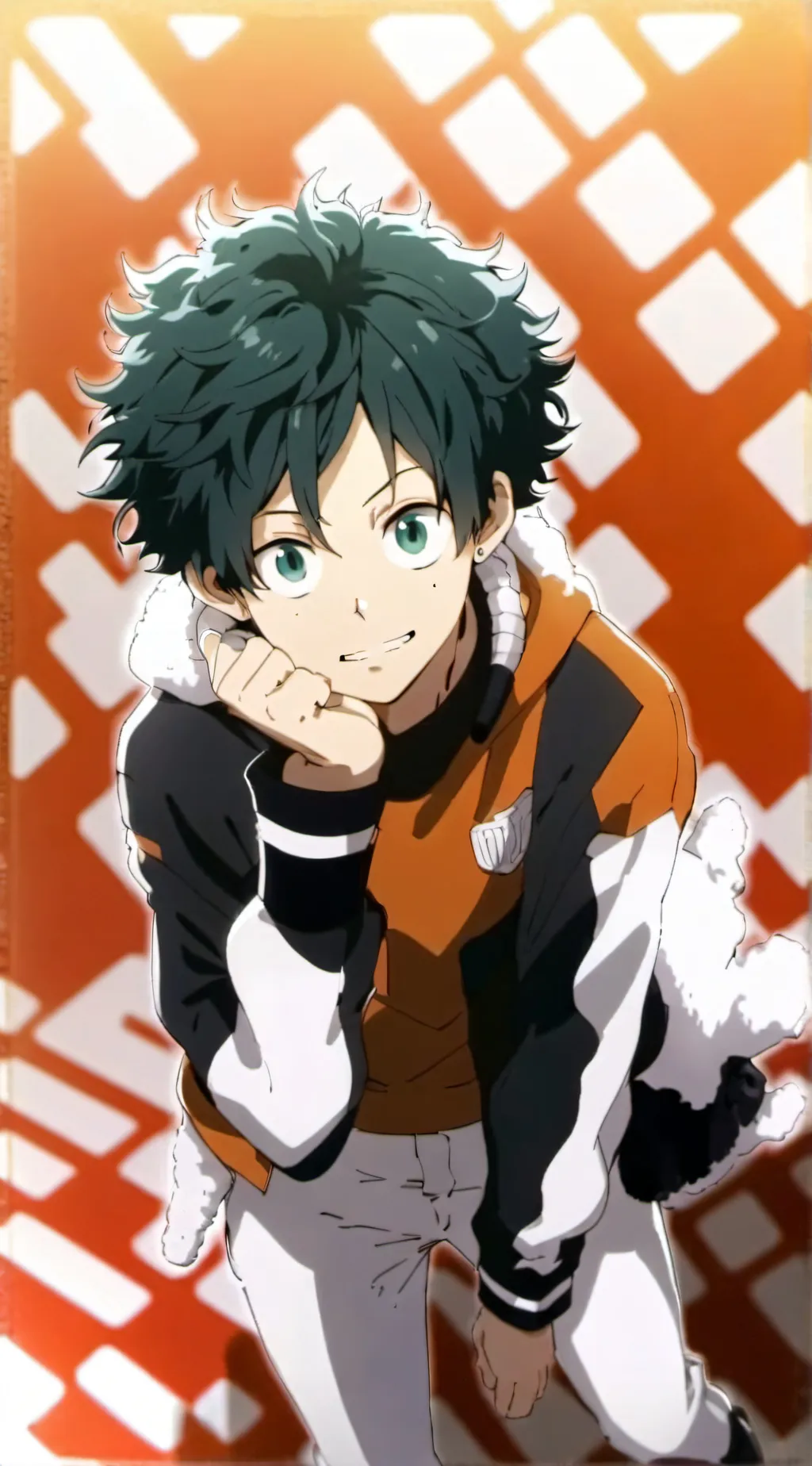 ai character: Izuku midorya background