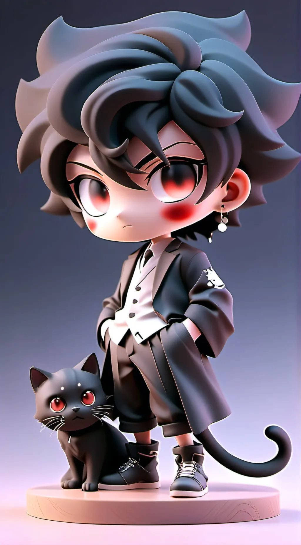 ai character: Klye and Mr puff background